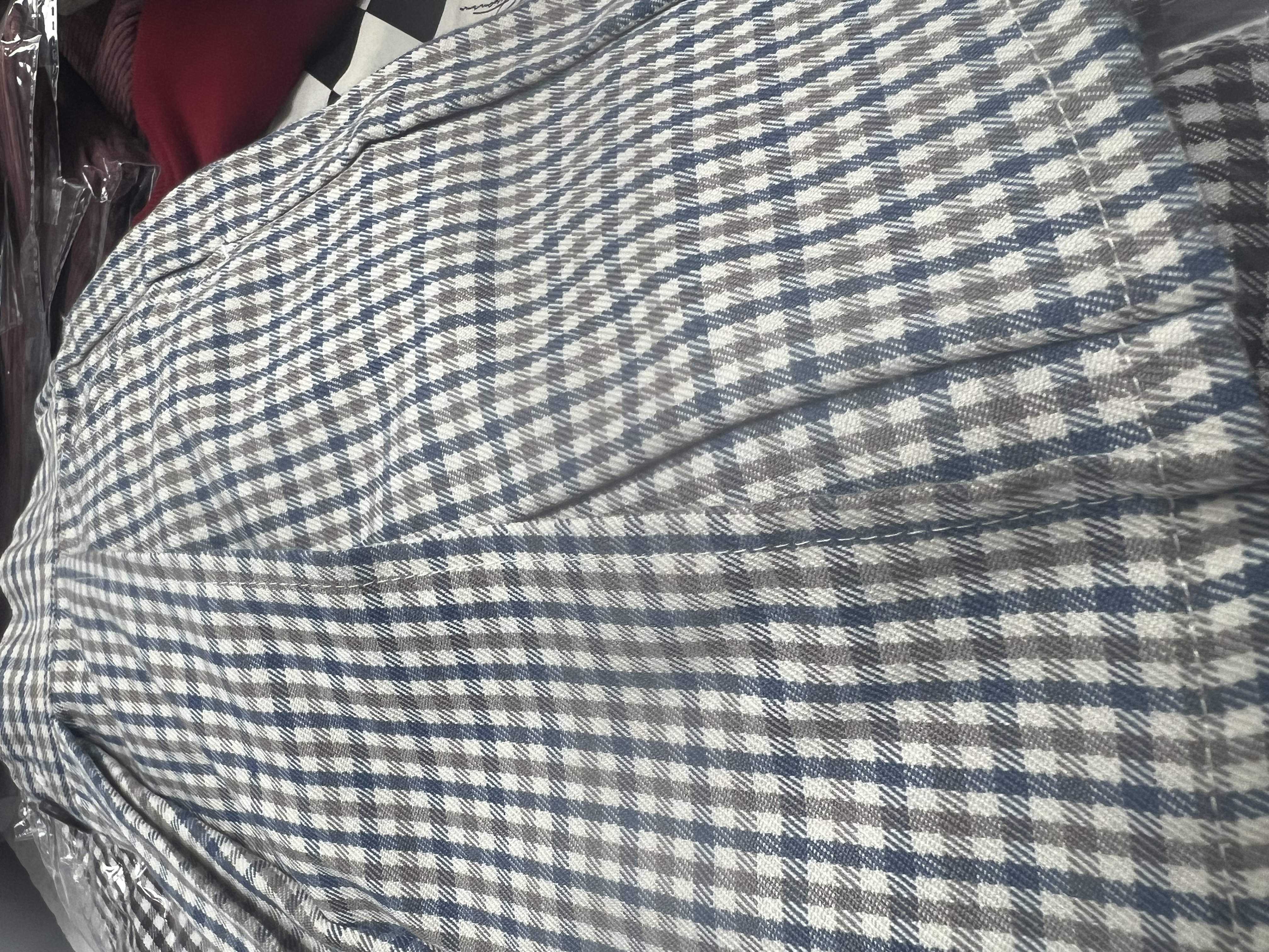 ▫️現貨▫️半橡筋腰格仔裙（2色）