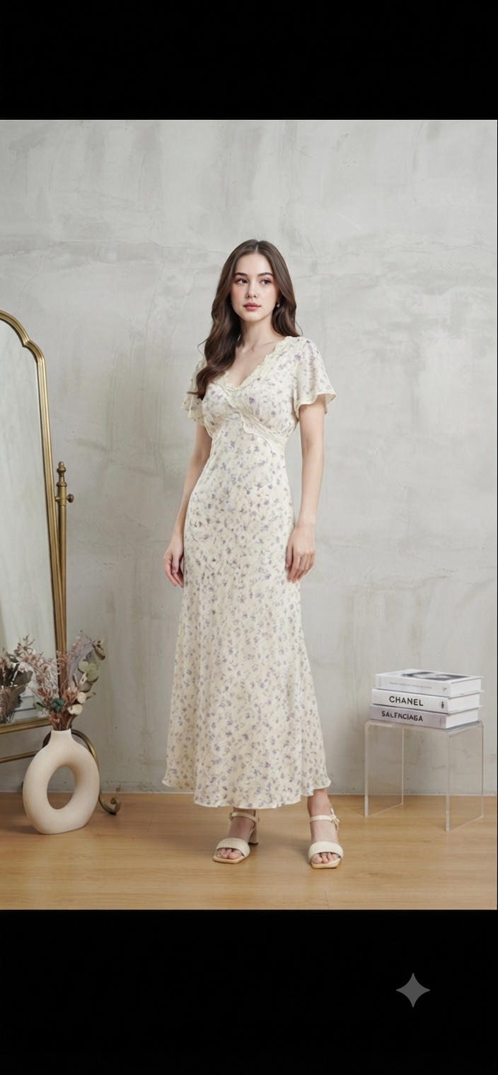 Romantic Flora Midi