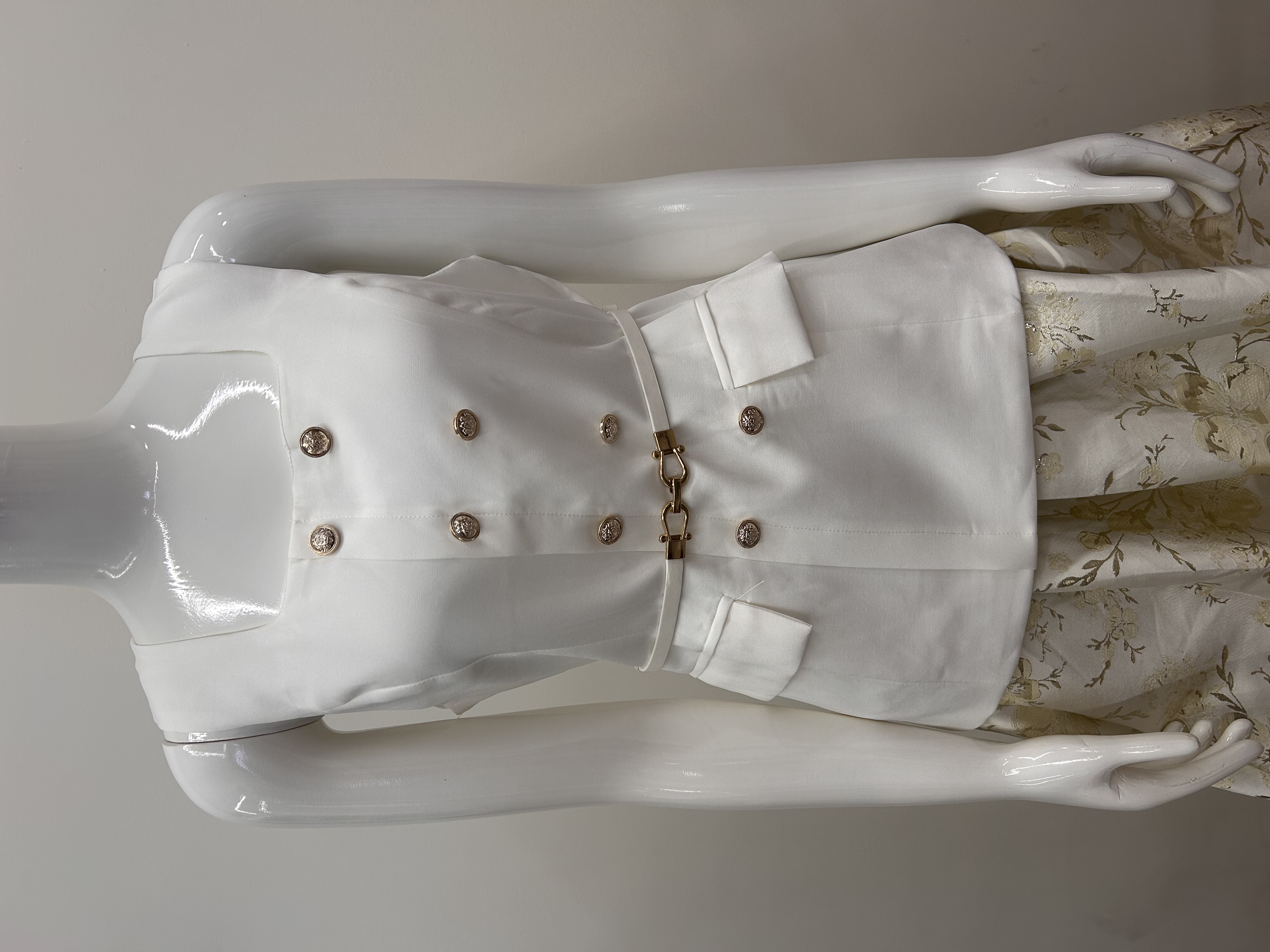 581.WB BTS Top + Embroidered Skirt