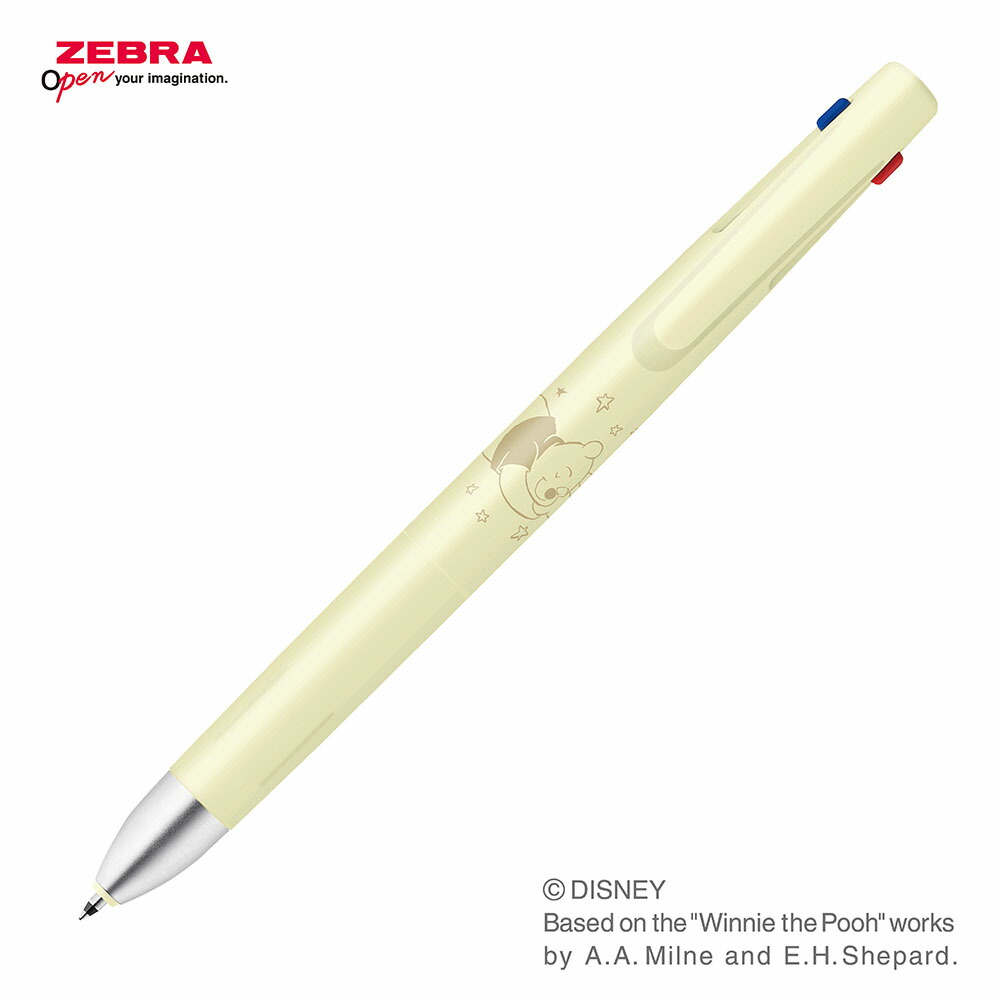 現貨｜Disney Winnie the Pooh 小熊維尼 日本製 Zebra bLen 3C 低震 多功能 0.5mm 3色原子筆 (B3AS88-DS2-Y)