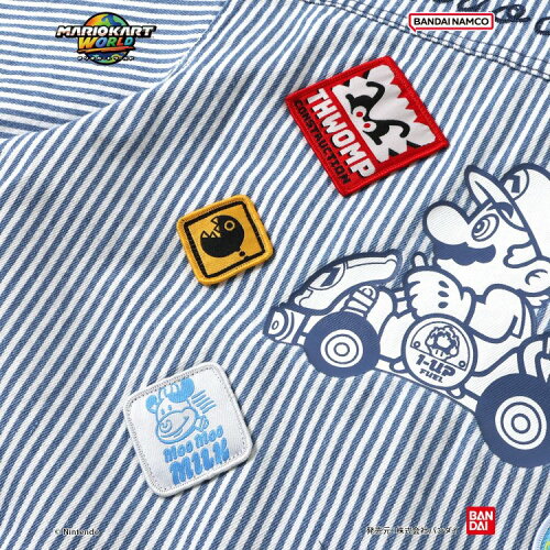 🆕【⭐訂購⭐】🌀 🇯🇵 日本直送🇯🇵 #MarioKart 刺繡貼布 短袖襯衫［2款選］🌀 [ELEA-0073][260607]