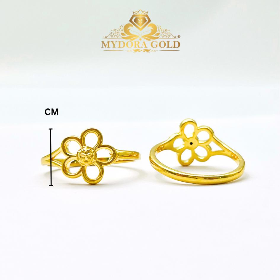 MYDORA Cincin Mini Bunga Daisy Manis (5G) l EMAS 916/22K