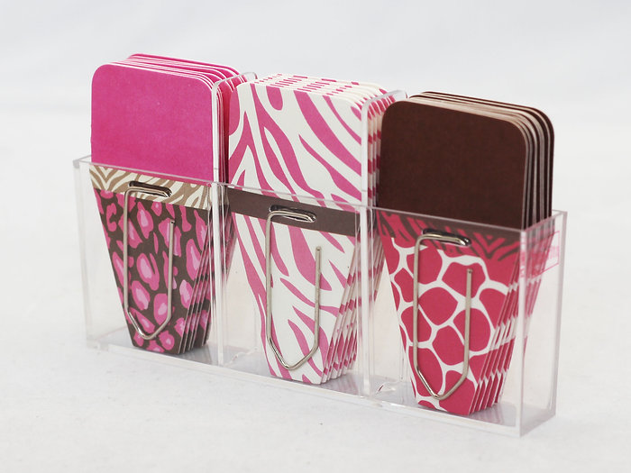 Clip-Rite 164 : 多功能分類書簽 Safari Pink ( 24 pcs )