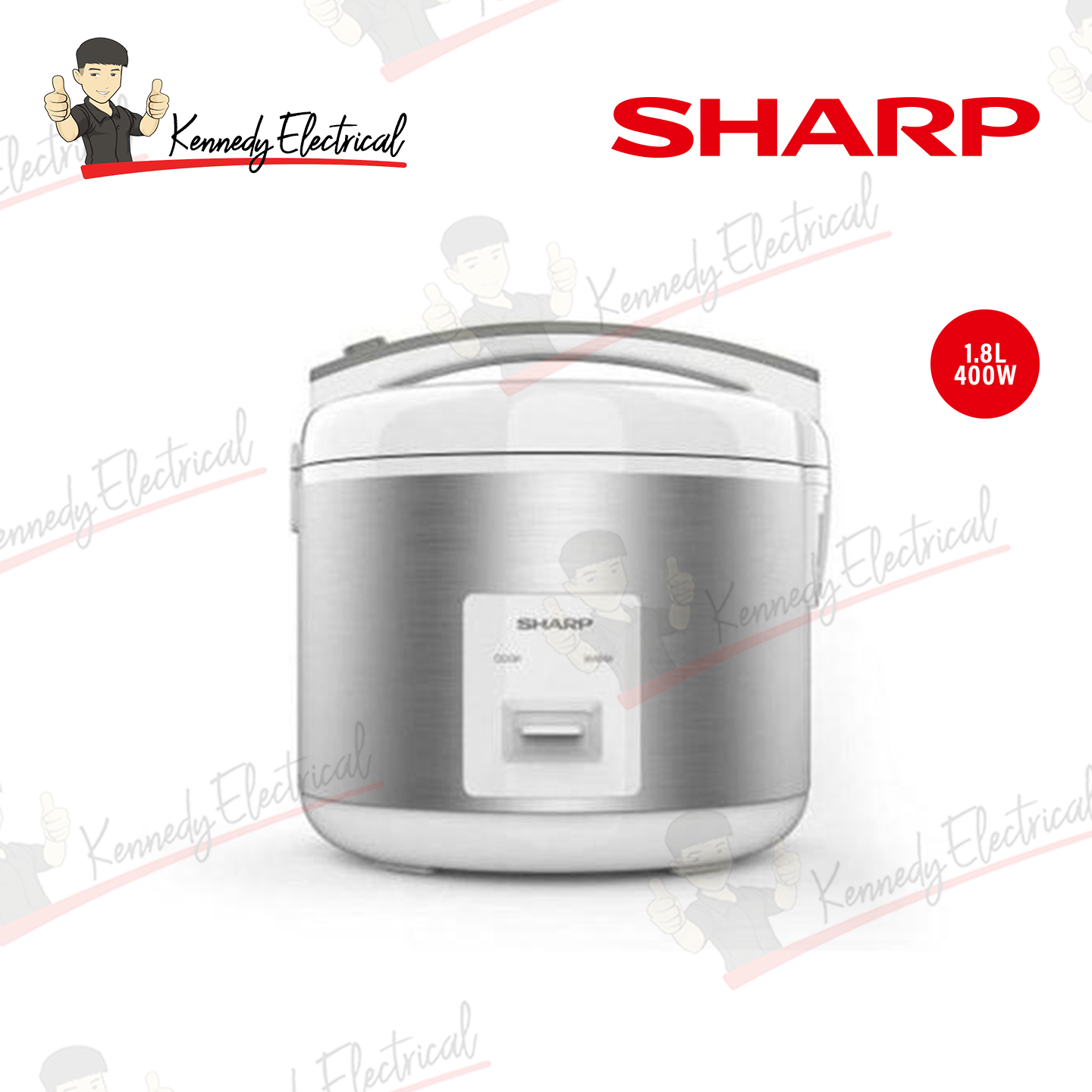 Sharp 1.8L Digital Rice Cooker (KSFR18MYSL)