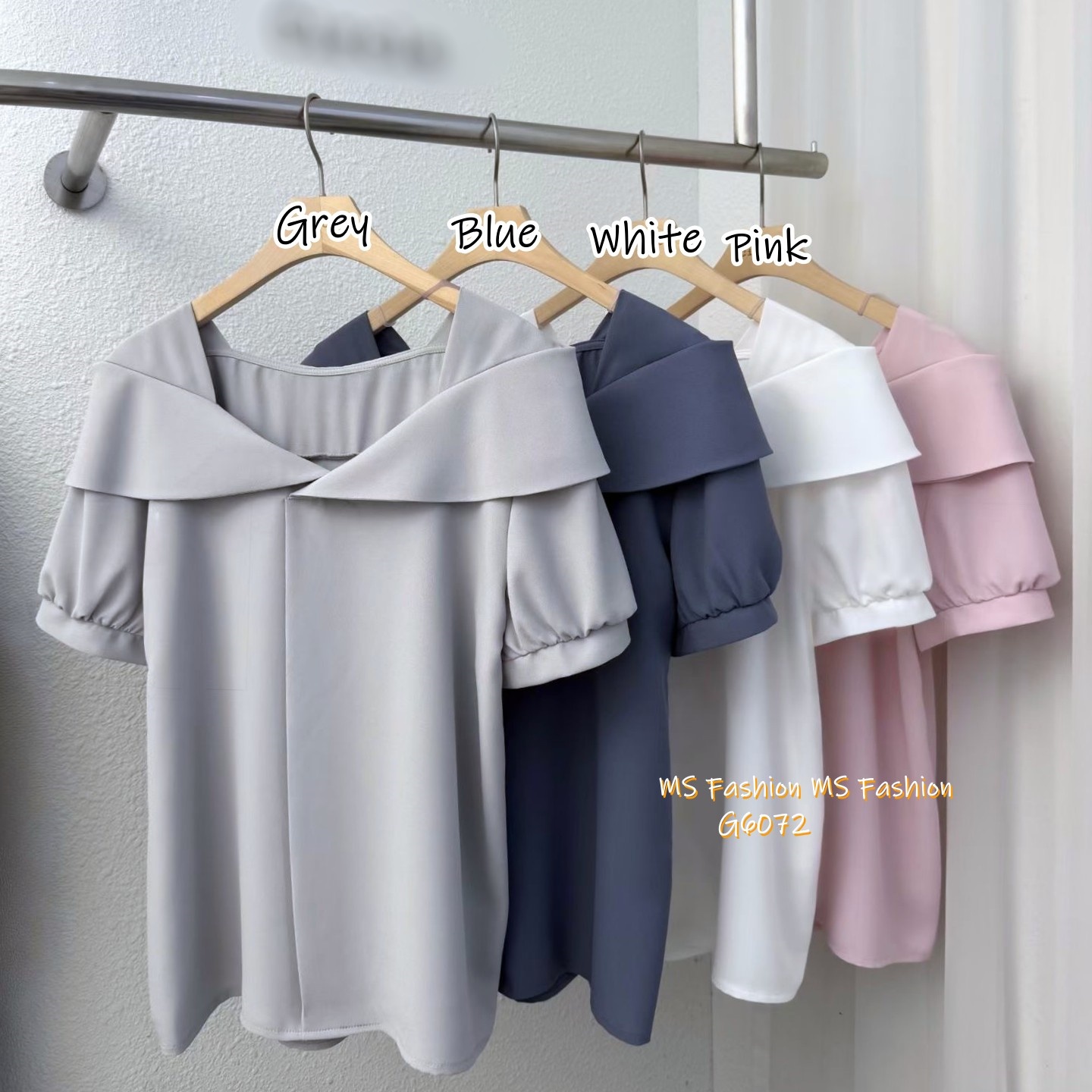 G6072 韓國🇰🇷靚料特色V領top