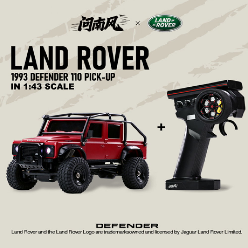 1/43 2.4G 4WD 越野路華 Land Rover Mini RC Car Rock Crawler RTR 紅色 (Official Licensed)
