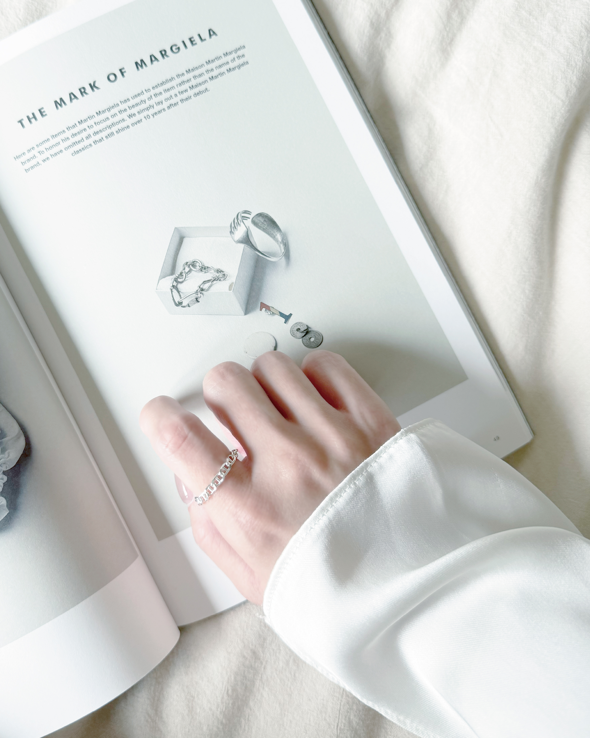 Unique Silver Chain Ring