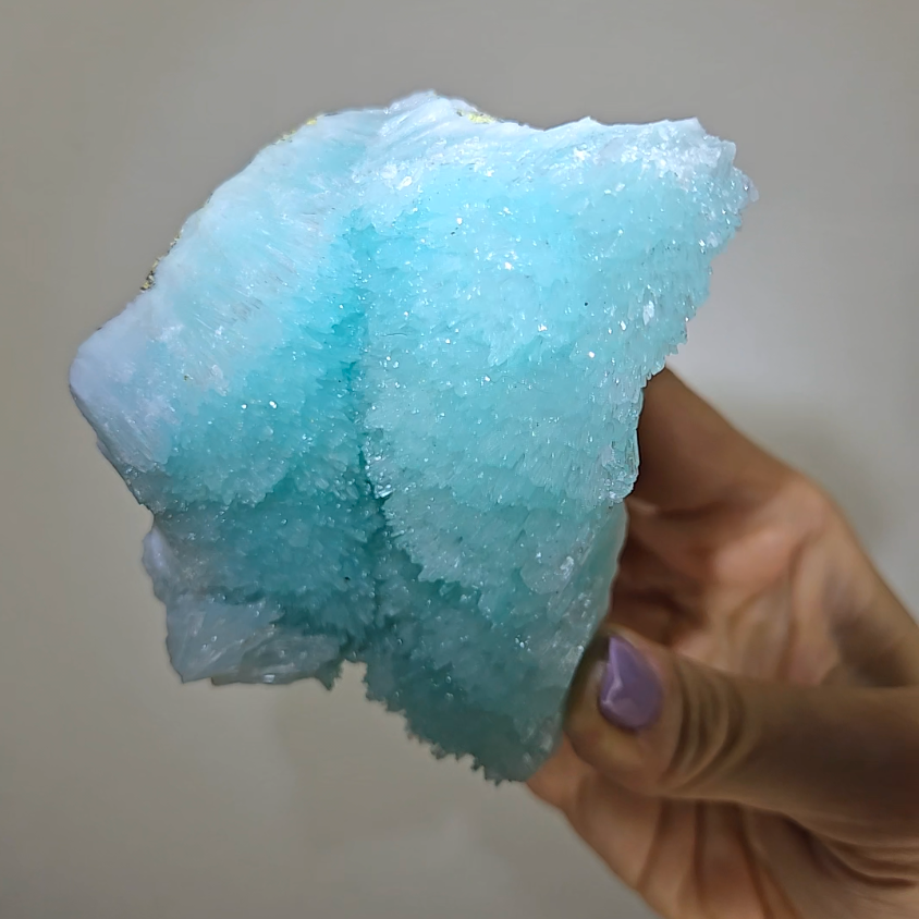 Blue aragonite needle cluster - AR50