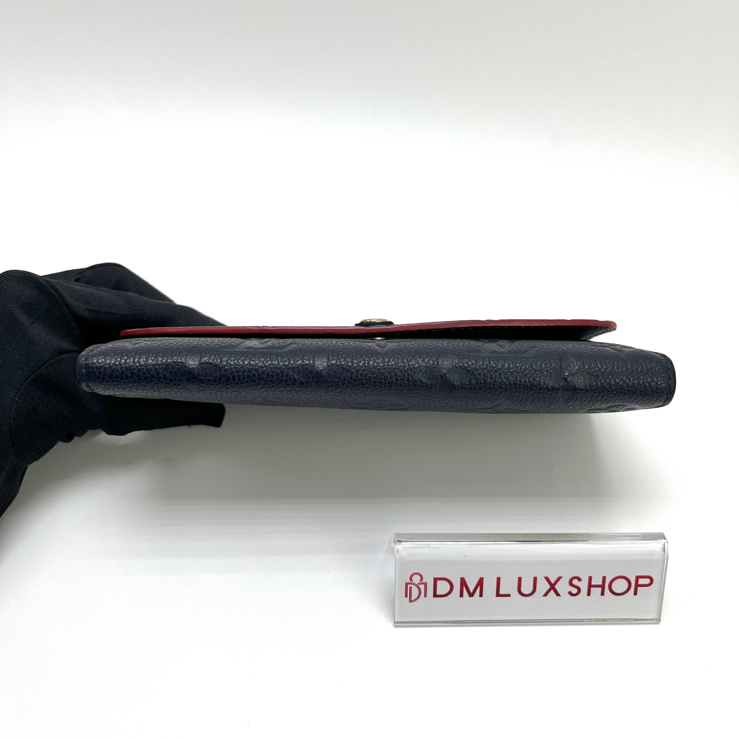 LV Blue Empreinte Long Wallet (HOT Stamp JEN)