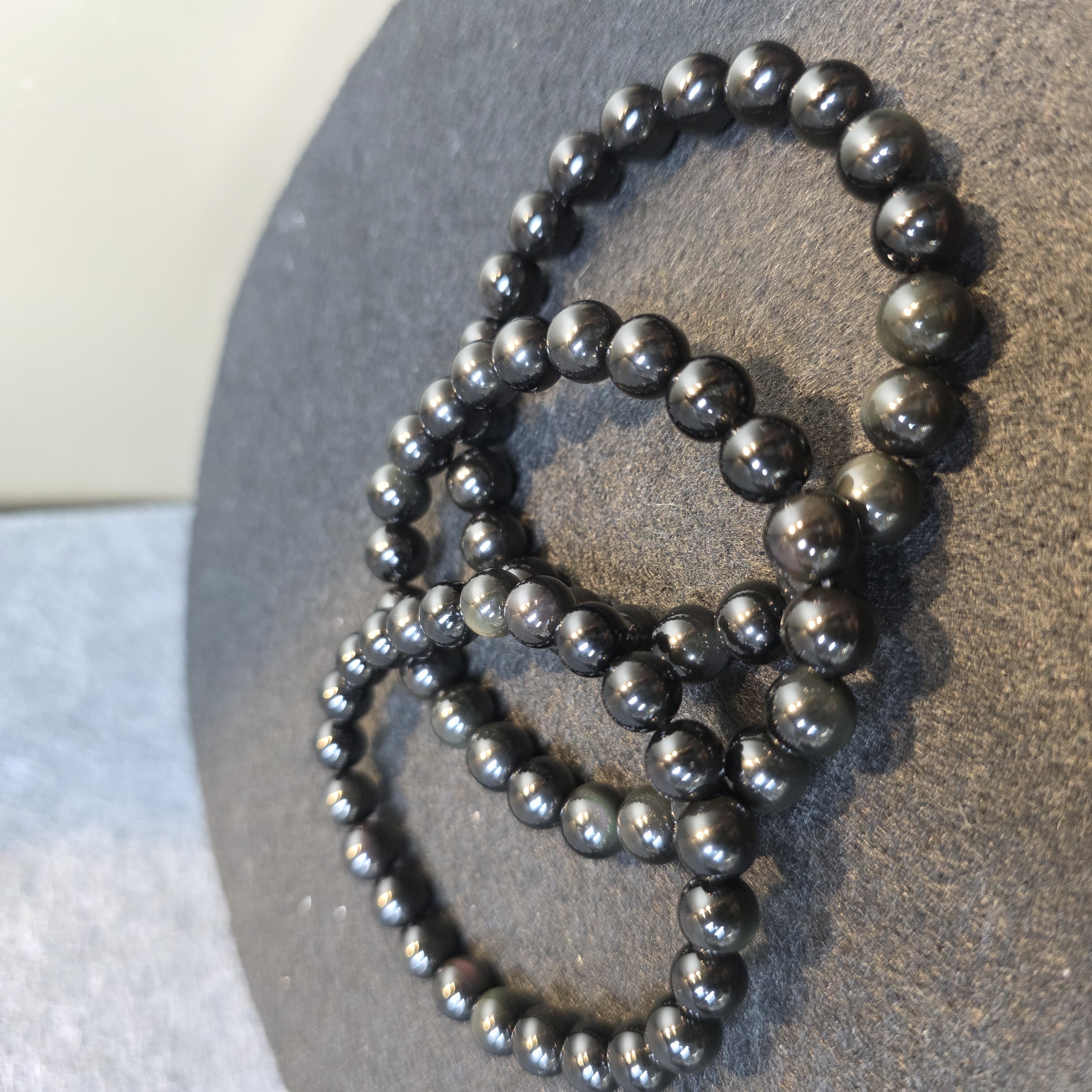 黑彩曜石手串(Obsidian)