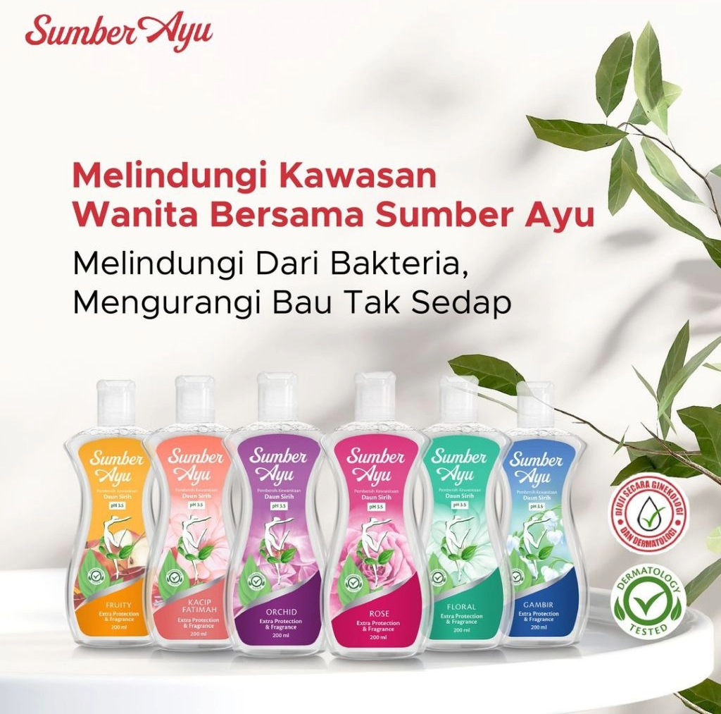 Sumber Ayu Pembersih Kewanitaan Daun Sirih 90ml/200ml - Gambir