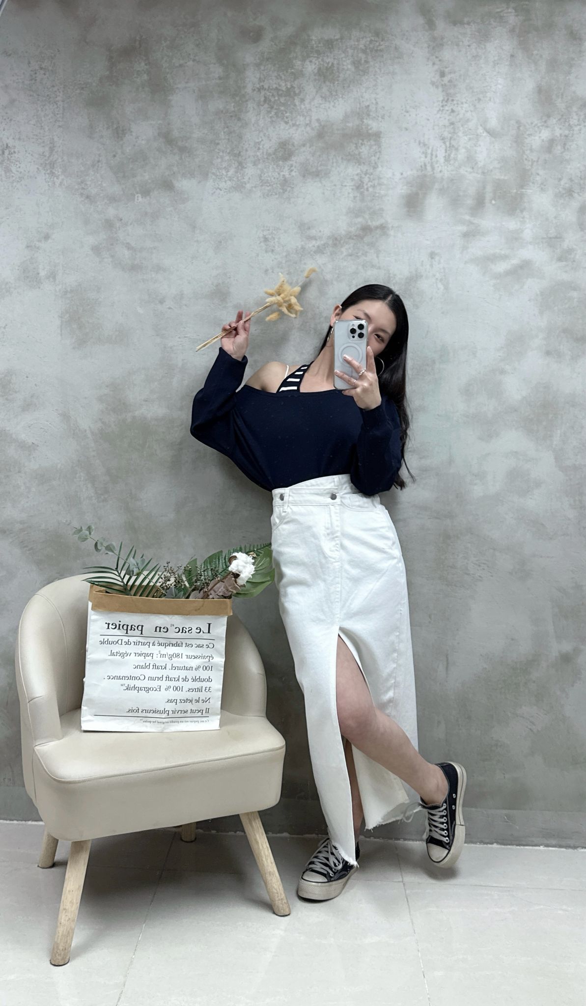 横間背心+露膊Top