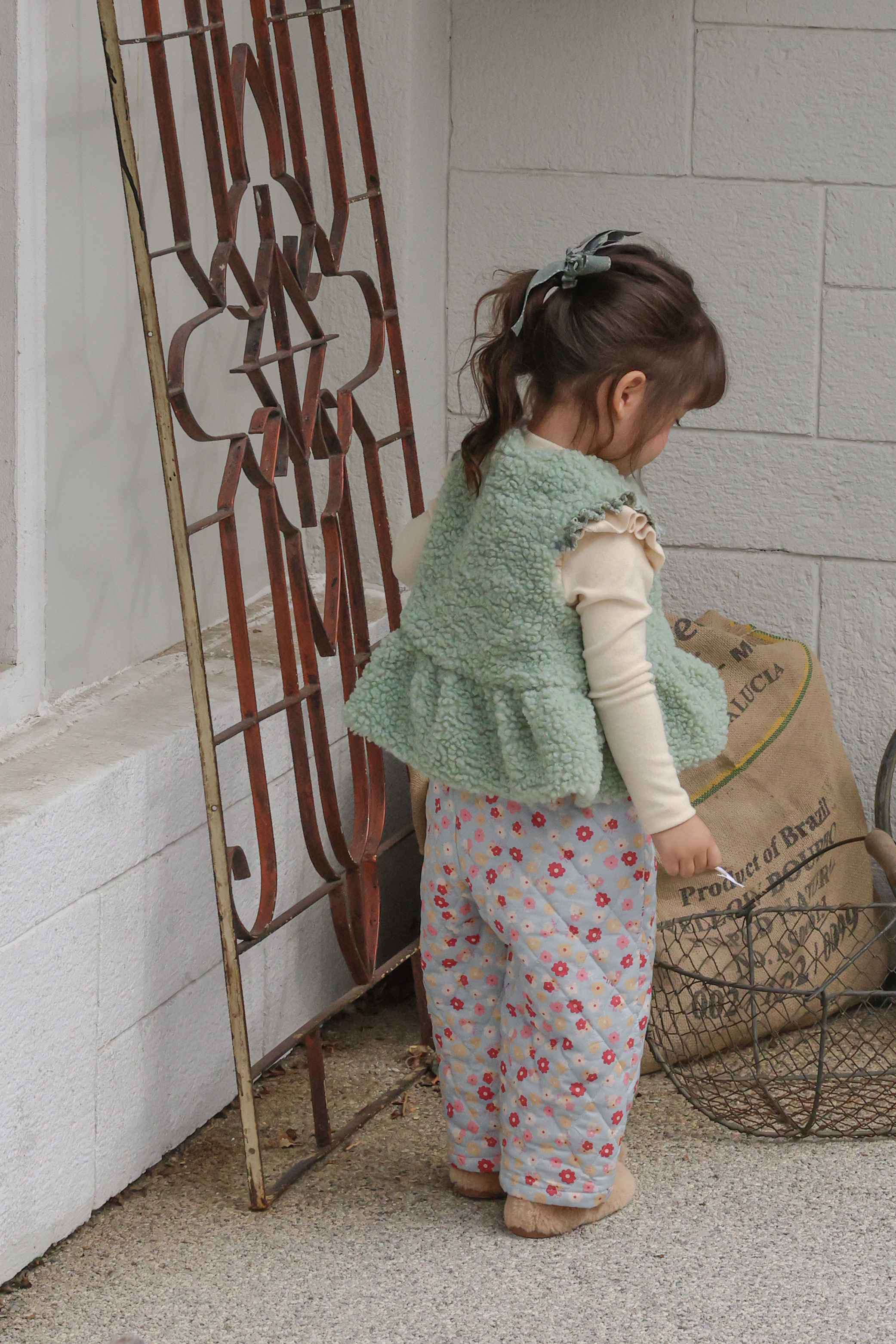 FLO | Pposong fur vest Green