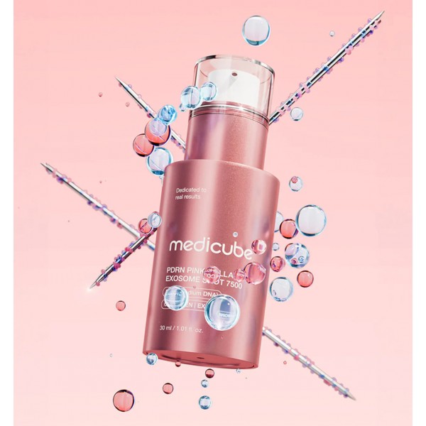 Medicube PDRN粉紅膠原外泌體微針安瓶 7500 30ML (訂貨4-7天)