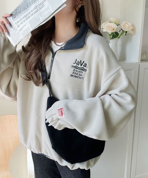 復古運動風絨面上衣【JT021】