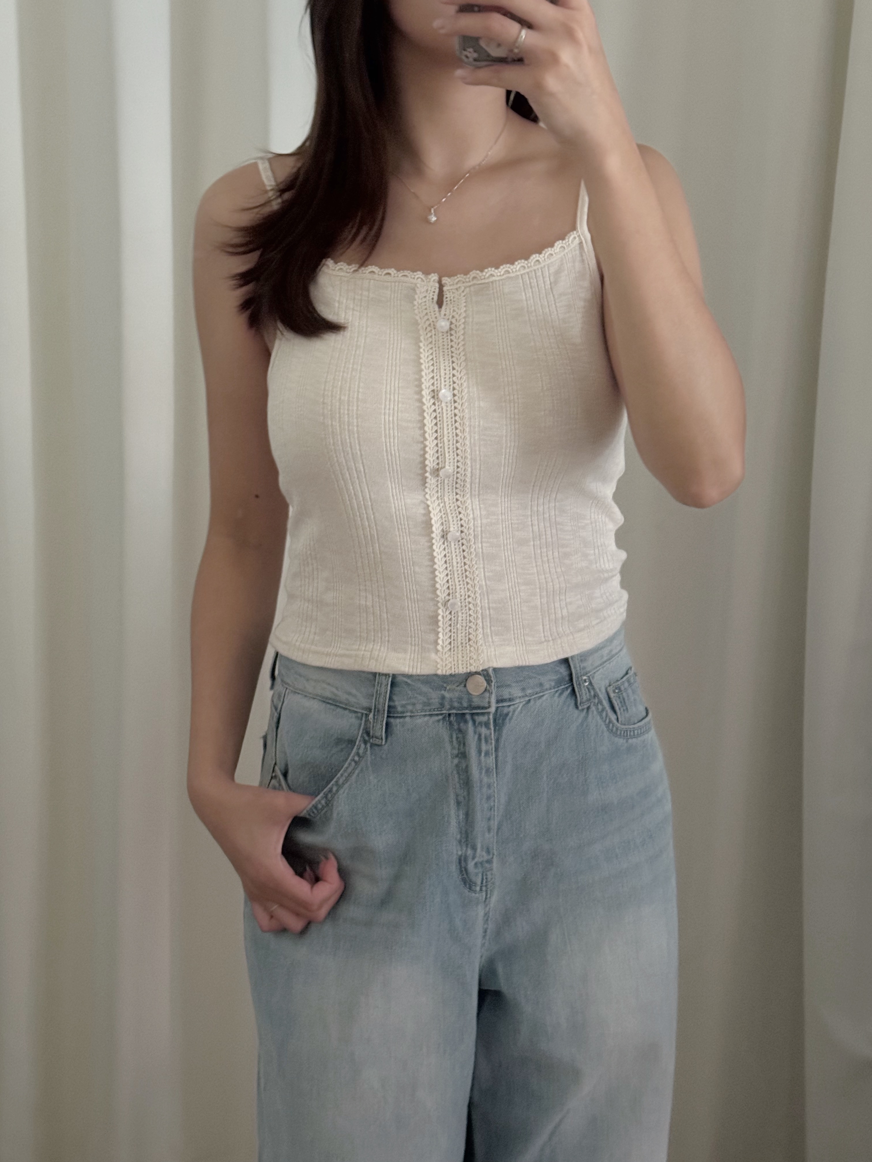 微立體花紋小背心