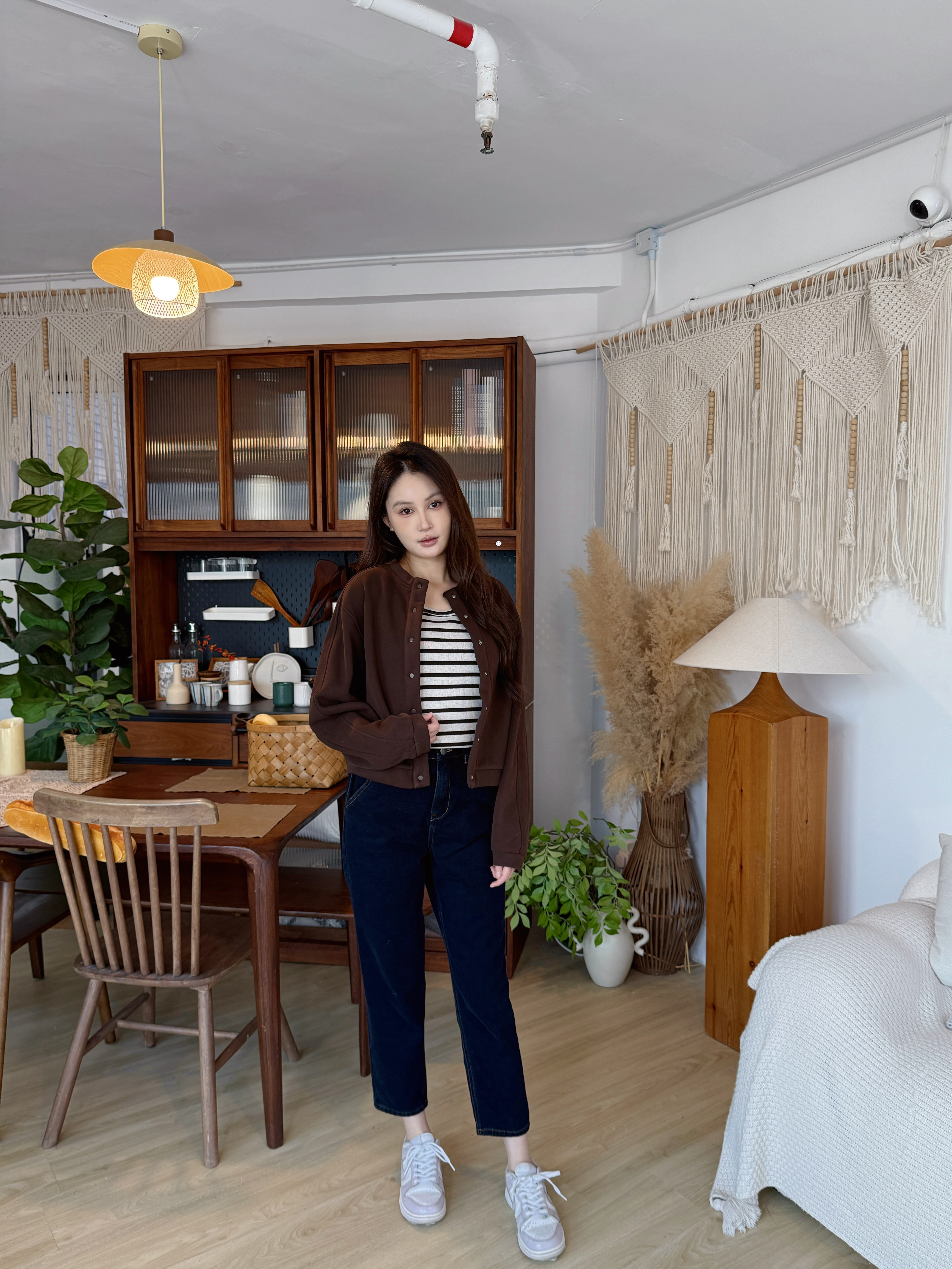 🇰🇷 間條背心棒球Set (碳灰色)