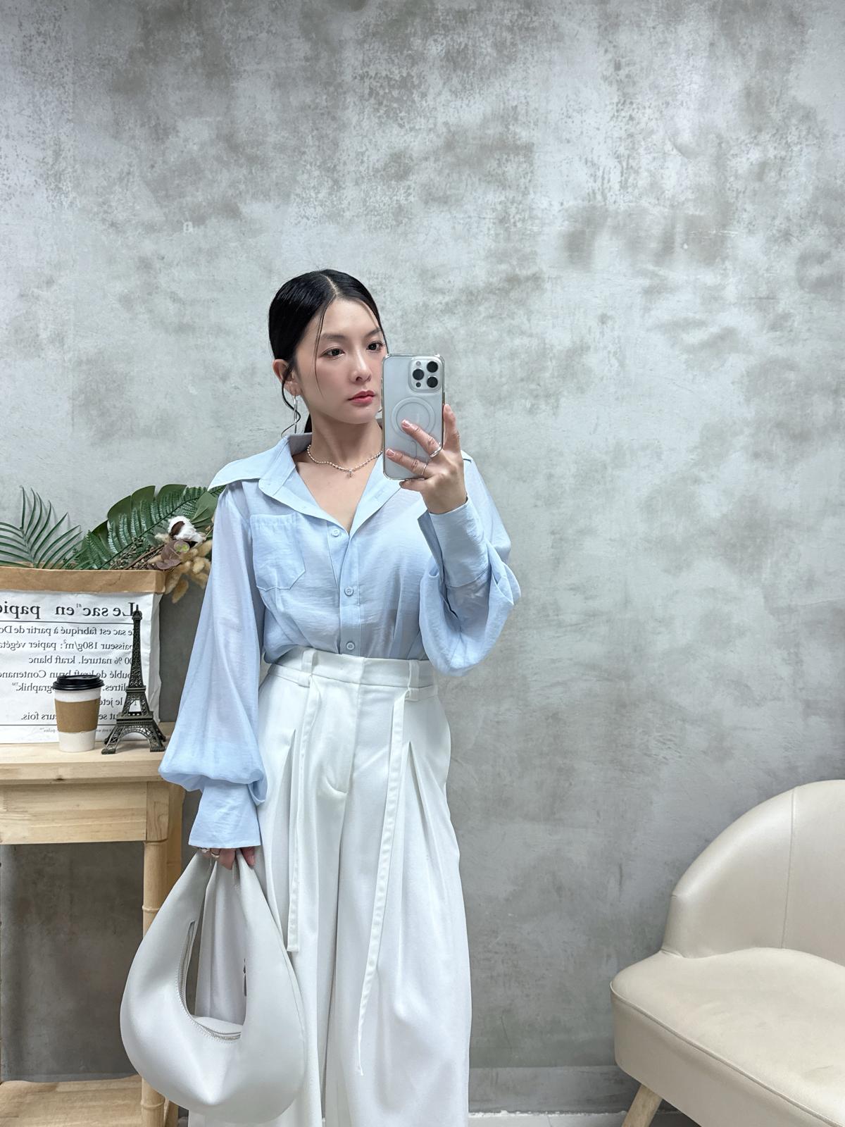 D16 打褶腰恤衫外套