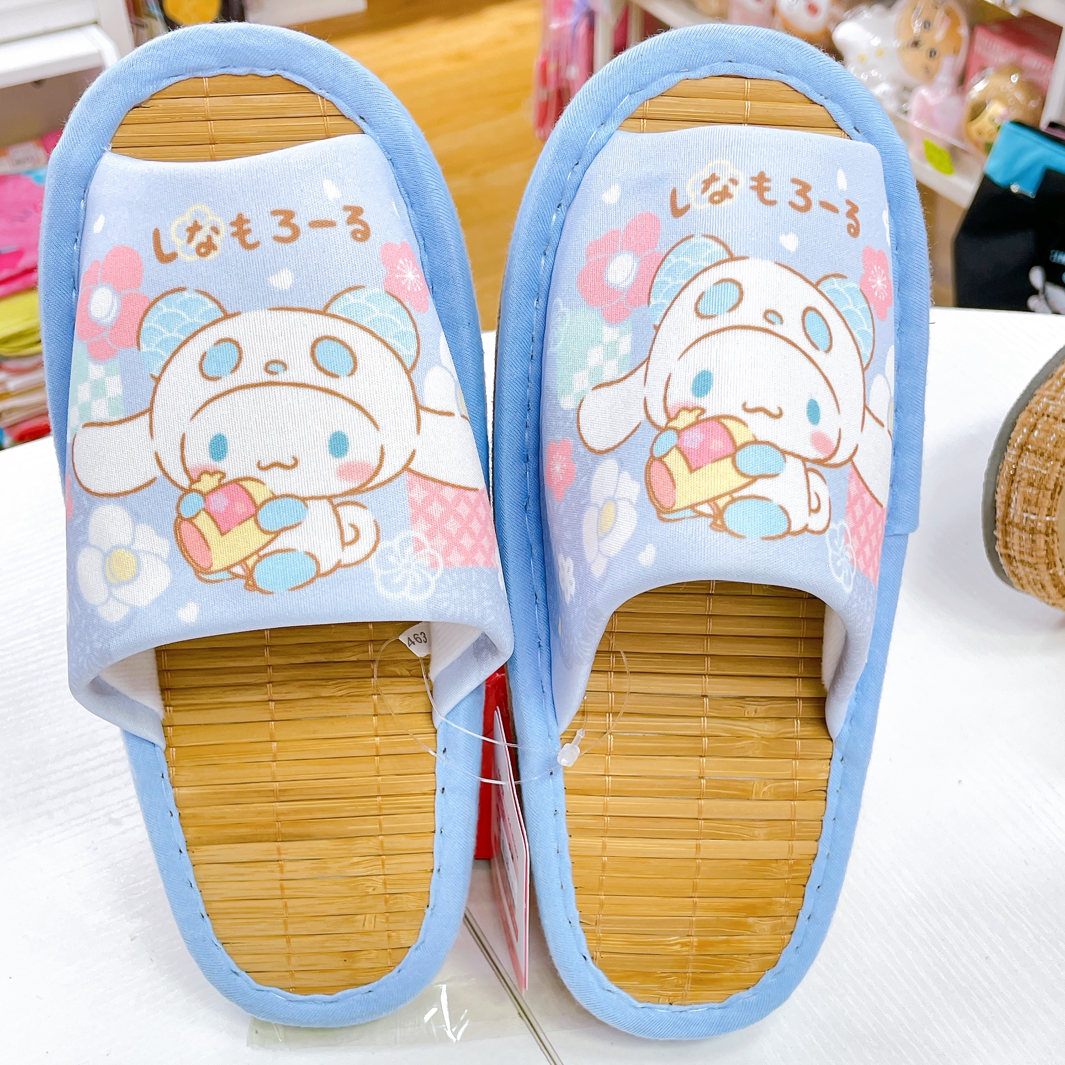 日本直送Sanrio 肉桂狗竹蓆家居拖鞋23至25 cm