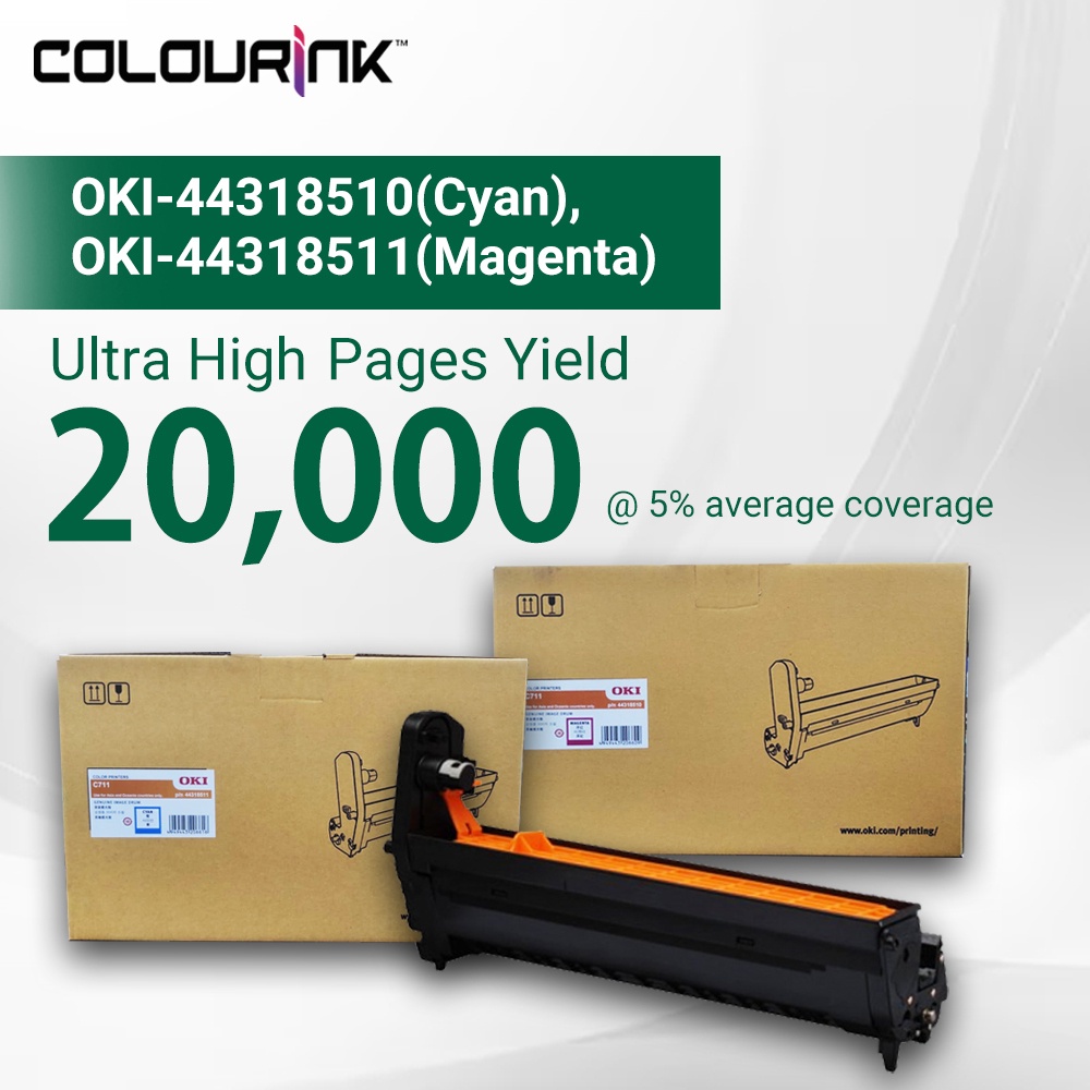 💢CLEAR STOCK 💢 OKI 44318510 44318511 Cyan Magenta Original Genuine Drum  C711 C711WT