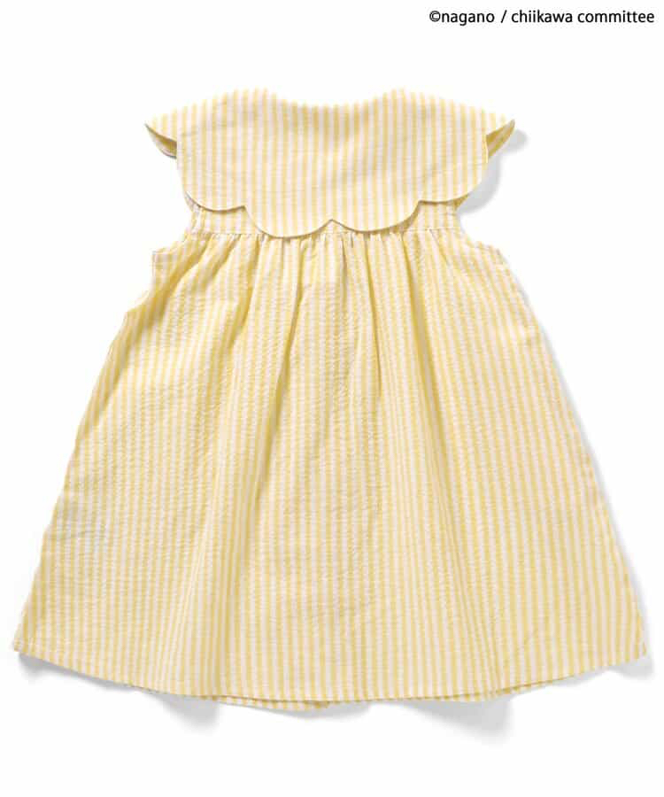 🇯🇵預訂 日本直送🇯🇵Apres les cours x Chiikawa系列兩色人物刺繡貼花條紋翻領連身裙