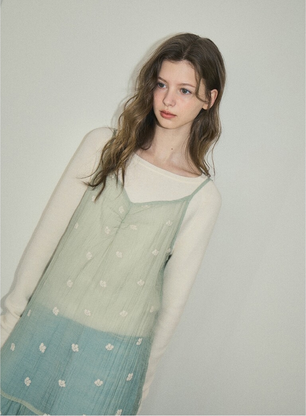 OUR NOSTALGIA Flower Lace Layered Dress