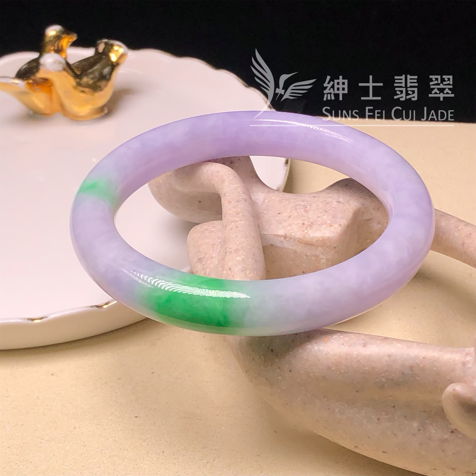 C06319會卡藍紫春彩福鐲58.5mm