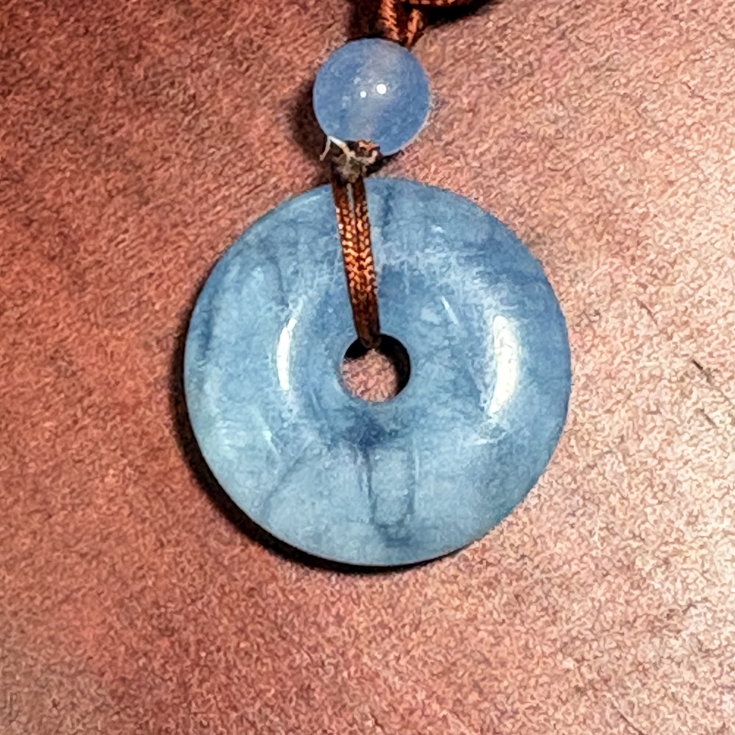 海藍寶平安扣 No.19-134 規格：直徑：26.4 cm 重：9.1 g