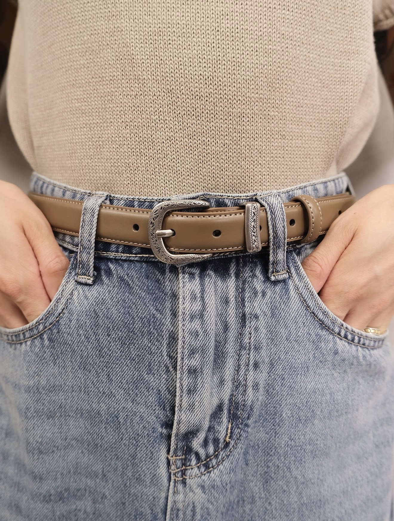 Classic Filigree Buckle Belt #be13