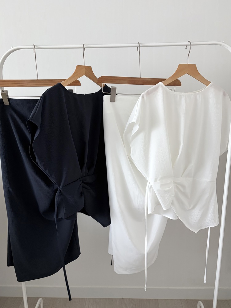 Lyra Ruched Set (White)