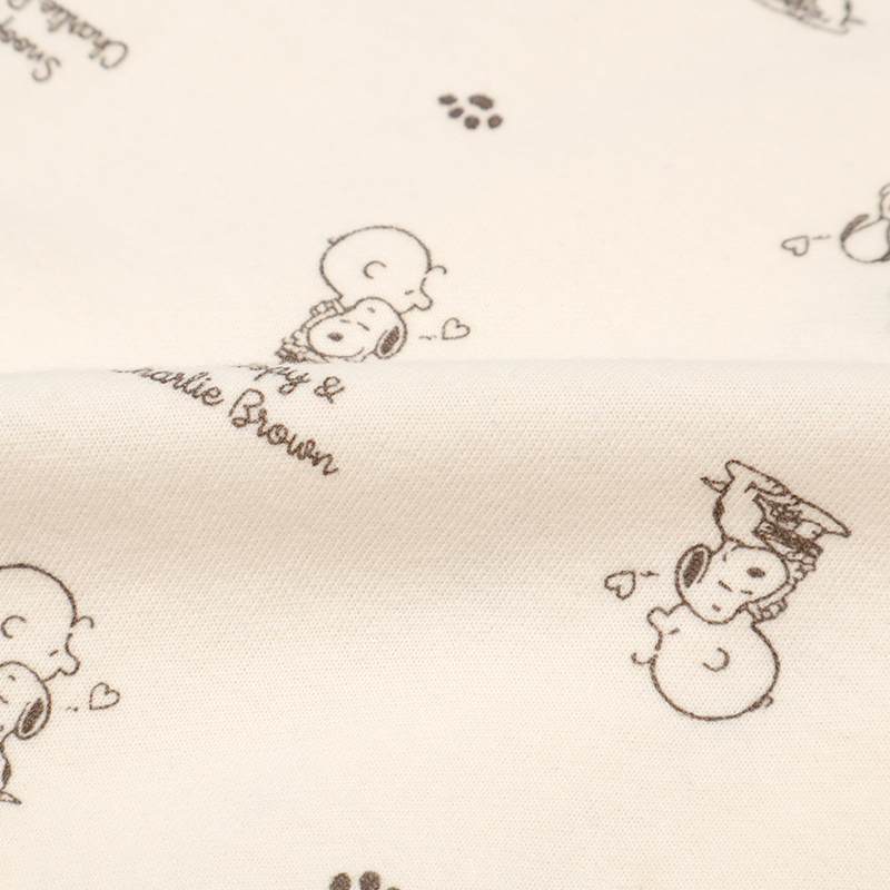 🇯🇵預訂 日本直送🇯🇵Snoopy史努比滿印象牙色孕婦哺乳長袖家居服套裝