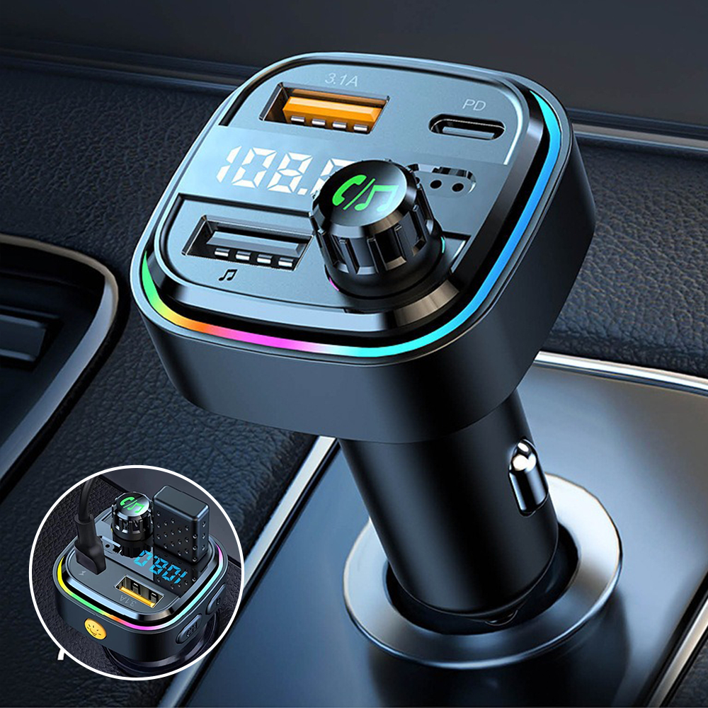 車載多功能手機充電器 藍牙MP3音樂播放器 FM發射器 PD25W快充 UB0246