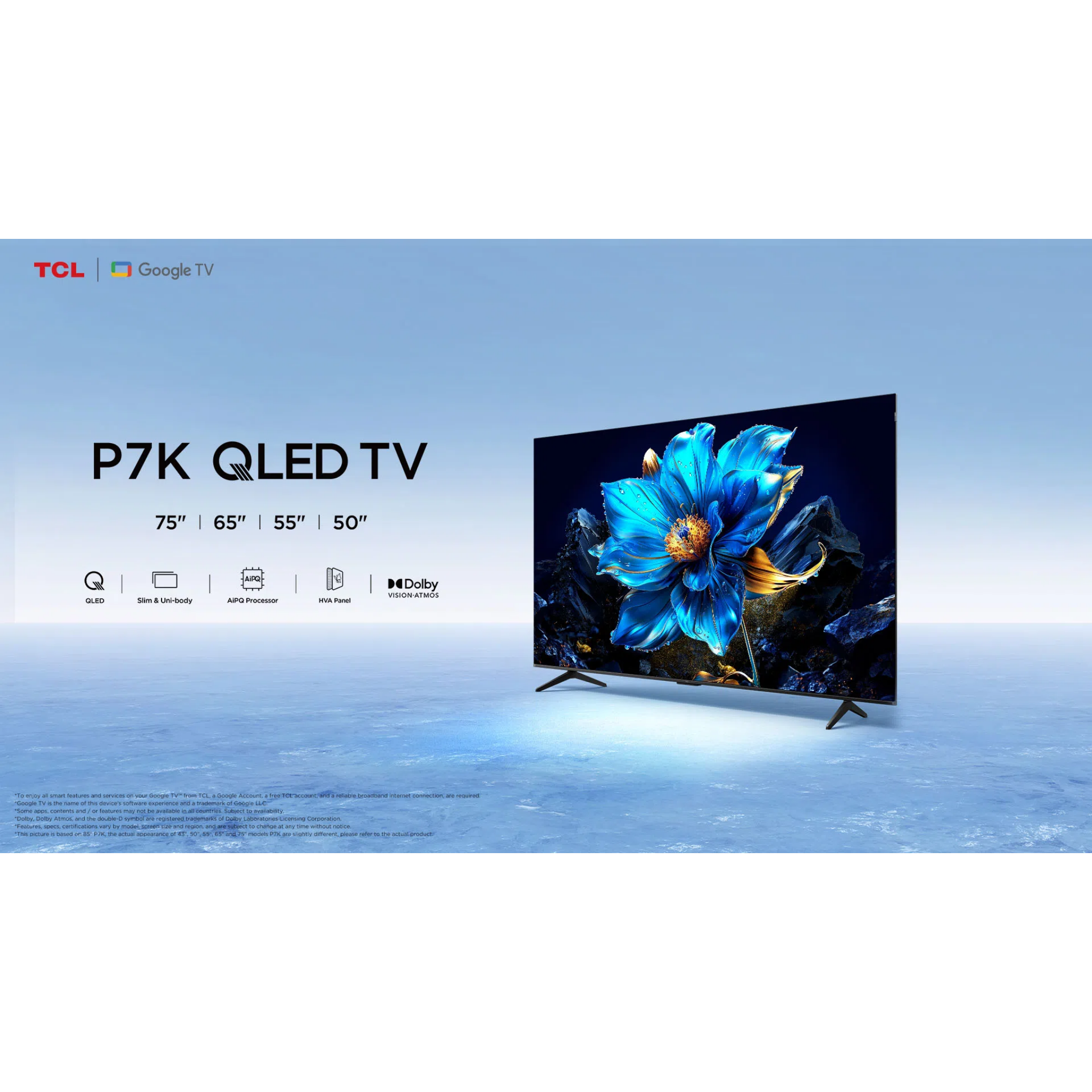 TCL 75" P7K Series 4K QLED Google TV (75P7K)