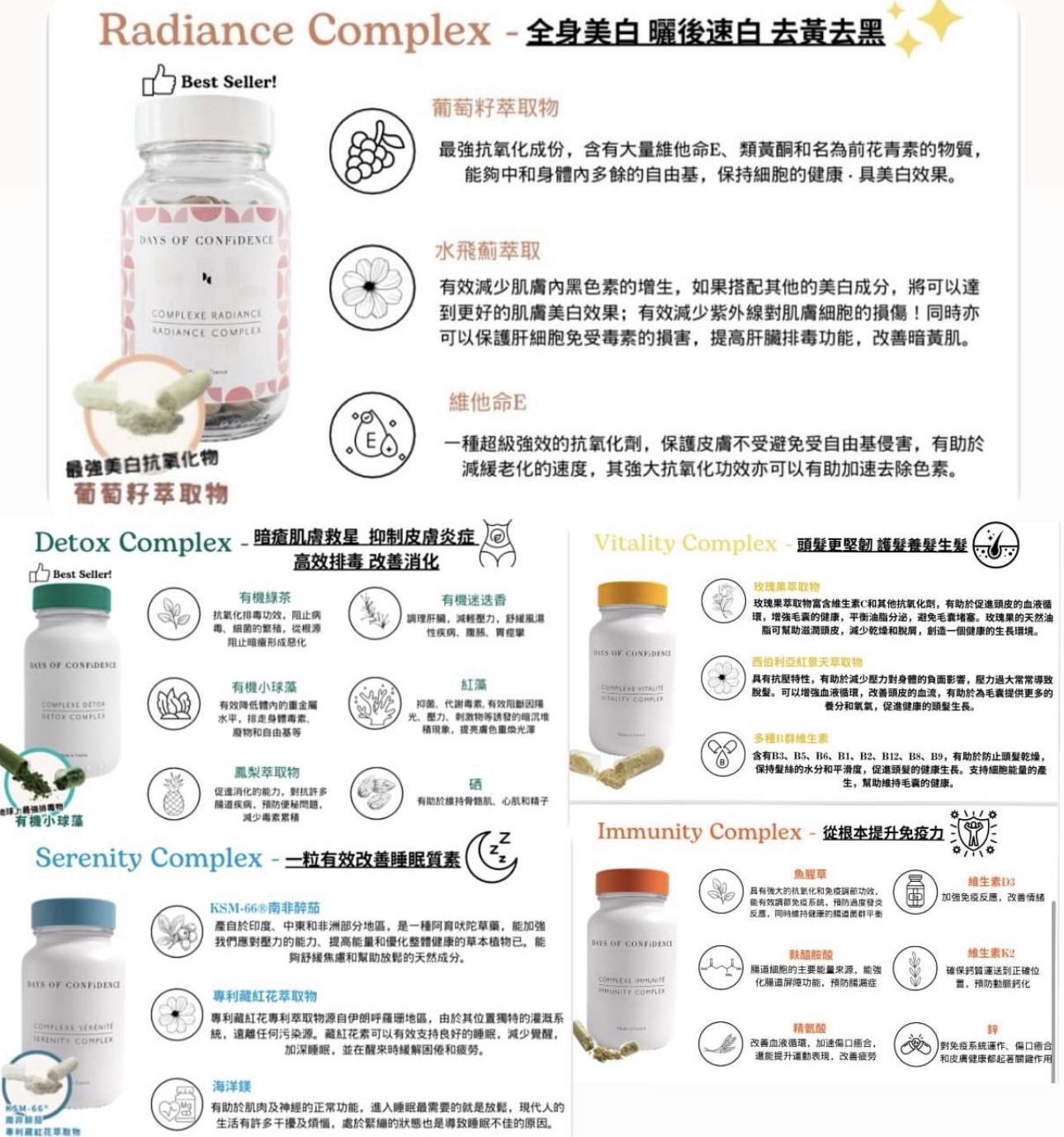法國直送Days of Confidence 有機天然膠囊系列