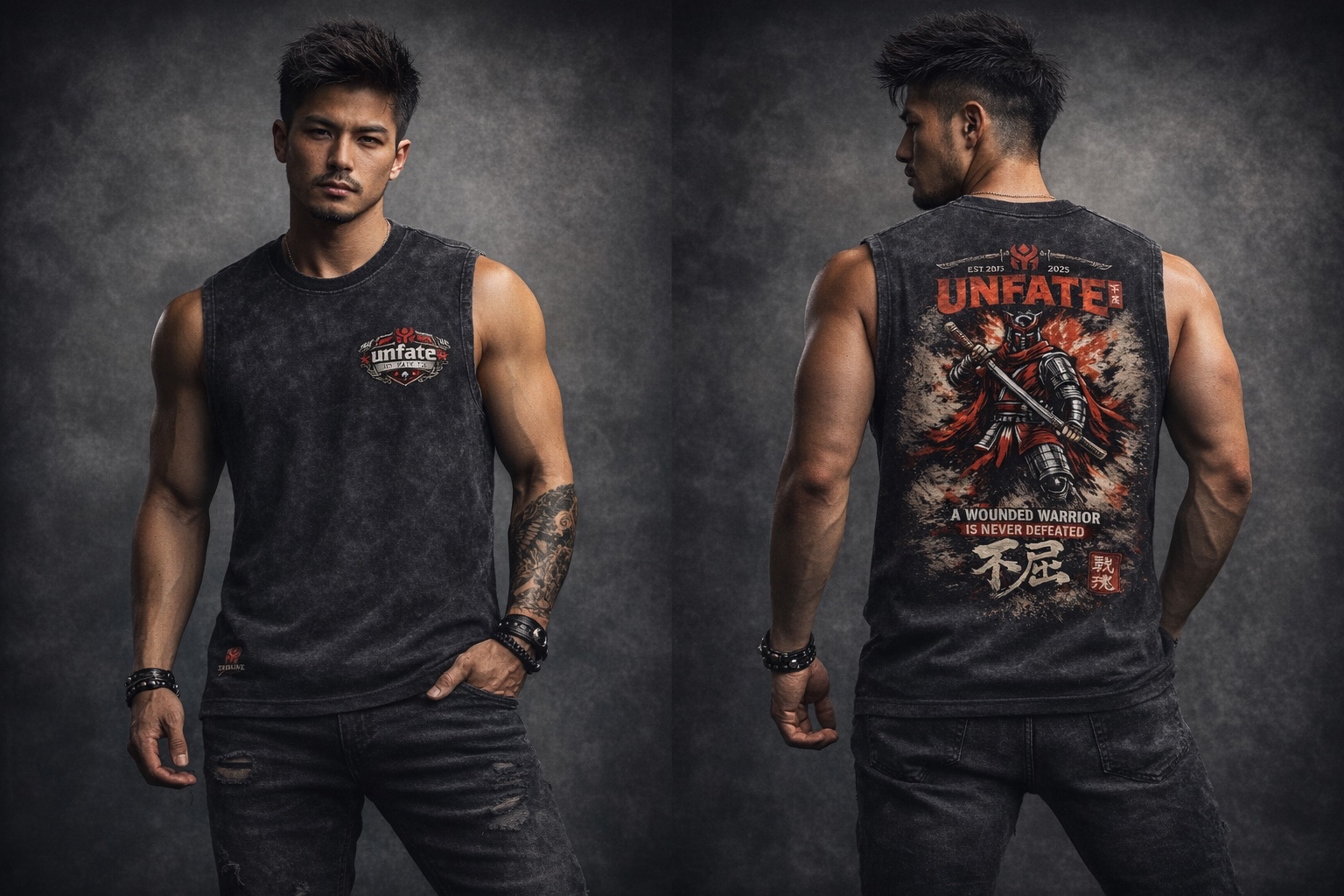 MM Unfate sleeveless muscle oversized tee