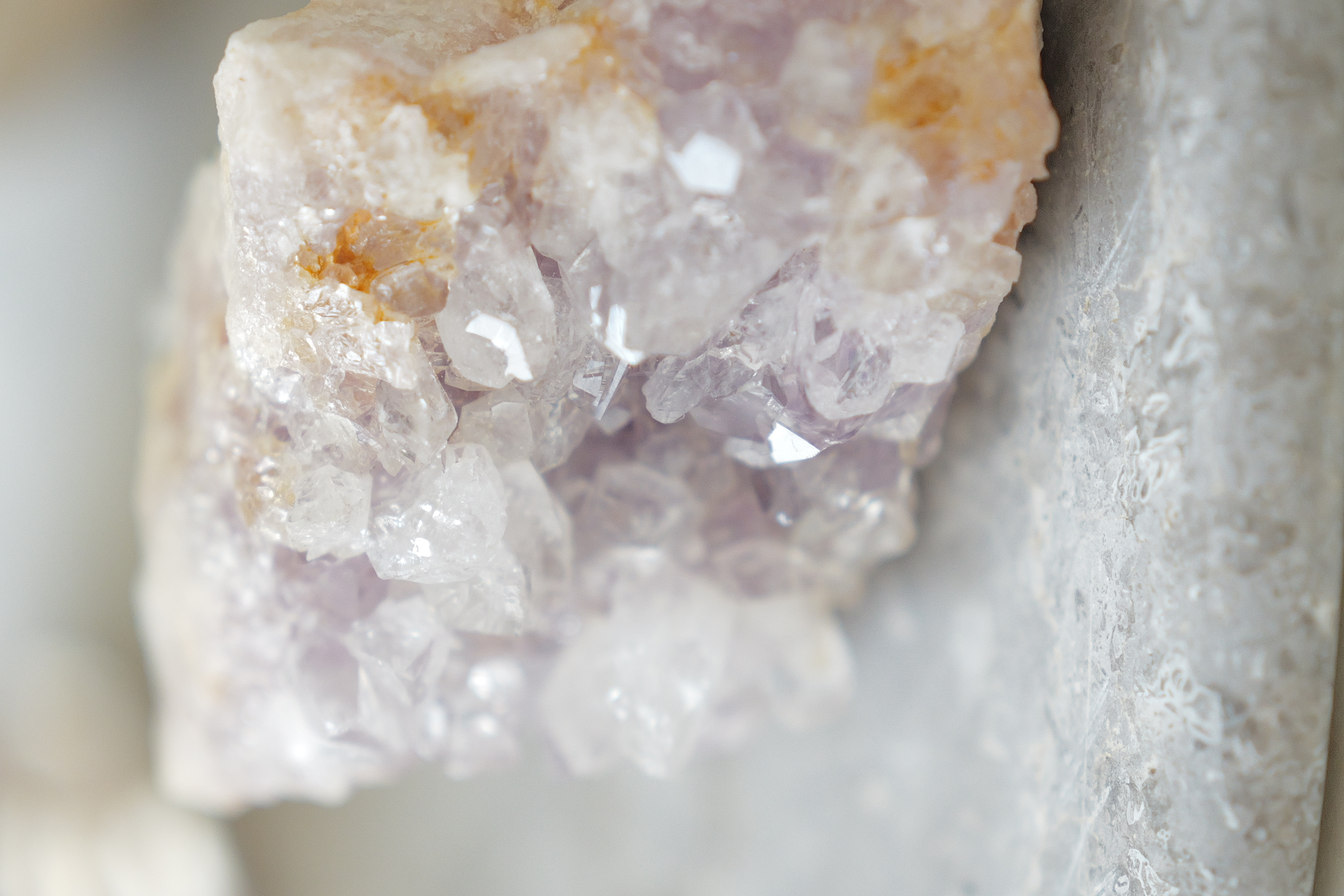  ༒6cm Pink Amethyst Geode༒ PA.7051H3m-RA22*3MF