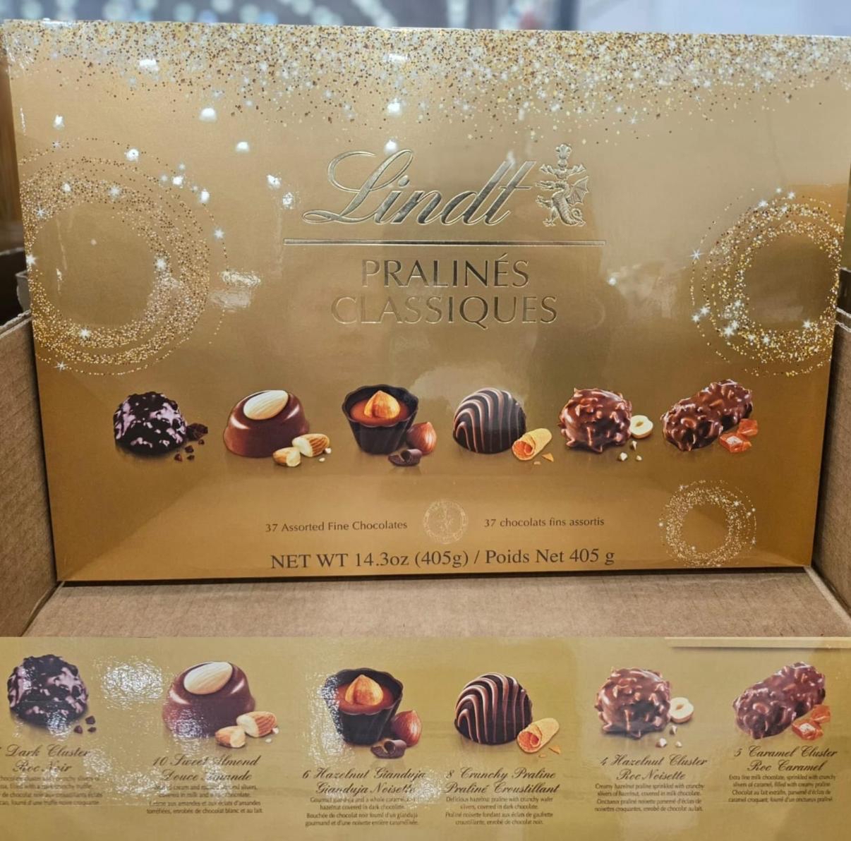 加拿大直送 Lindt 經典含餡可可球禮盒405g