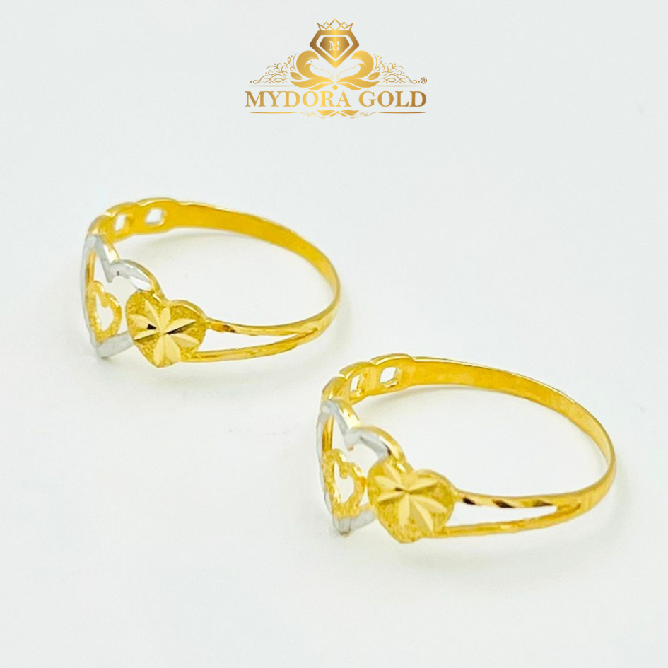 MYDORA Cincin Stamping Tri-Love l EMAS 916/22K