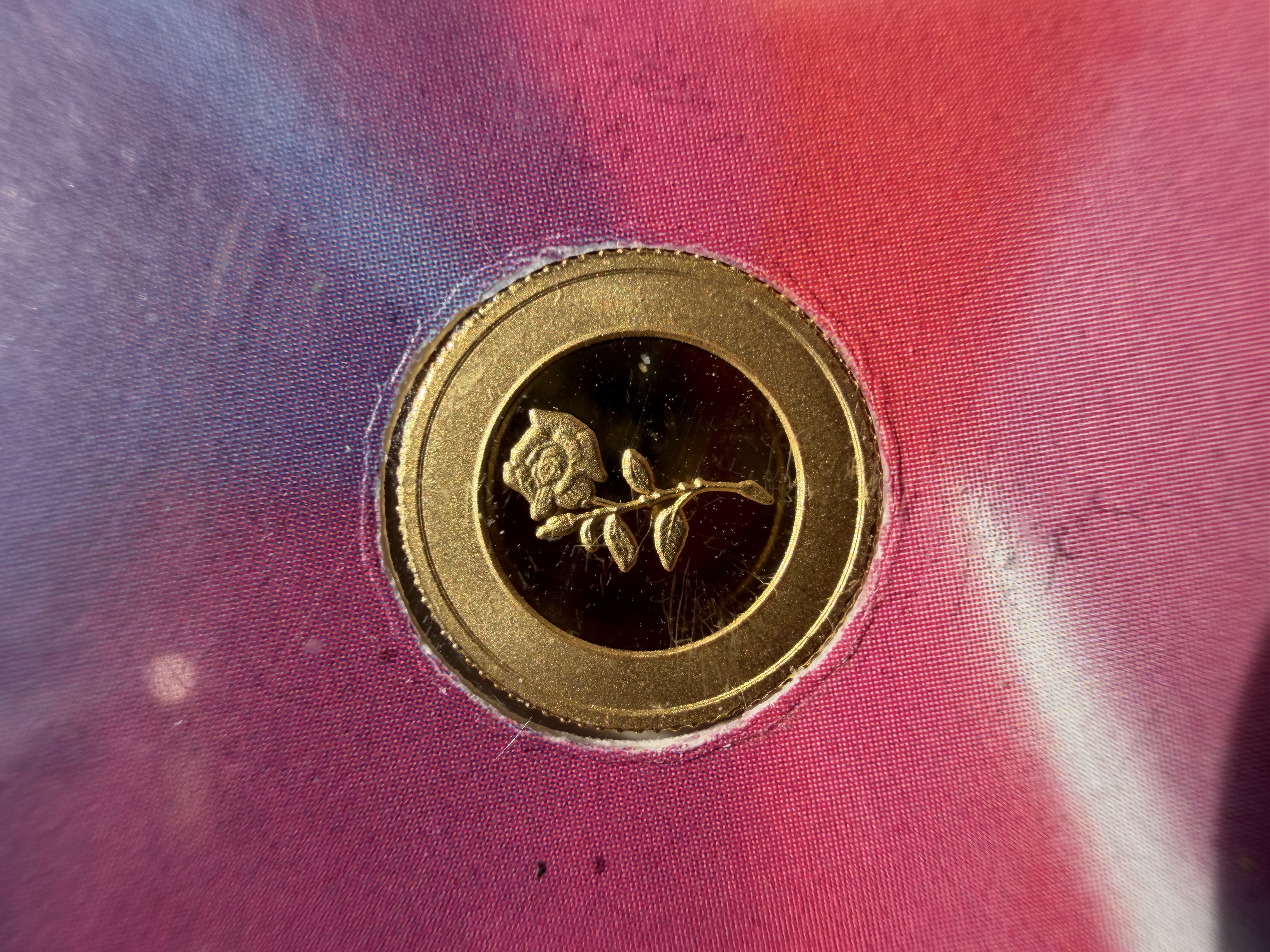 (SN3564) VALCAMBI 🇨🇭RARE Rose 1g Swiss Gold Bar Emas 999.9 玫瑰