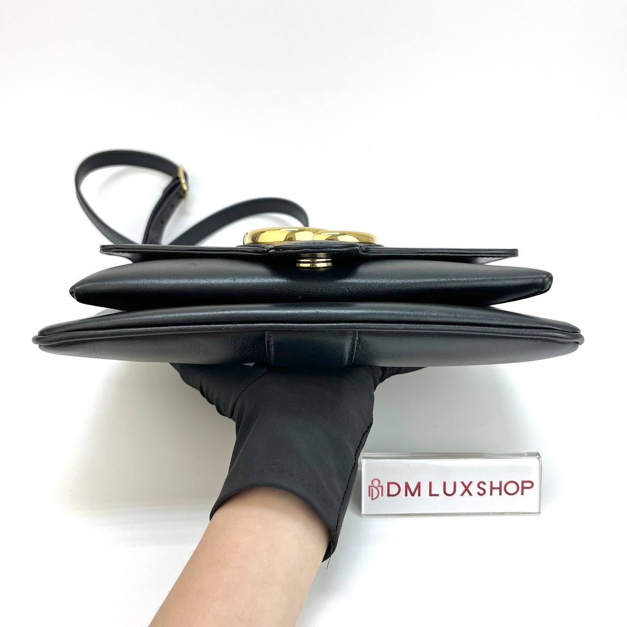 Gucci Arli Black Small Leather Shoulder Bag