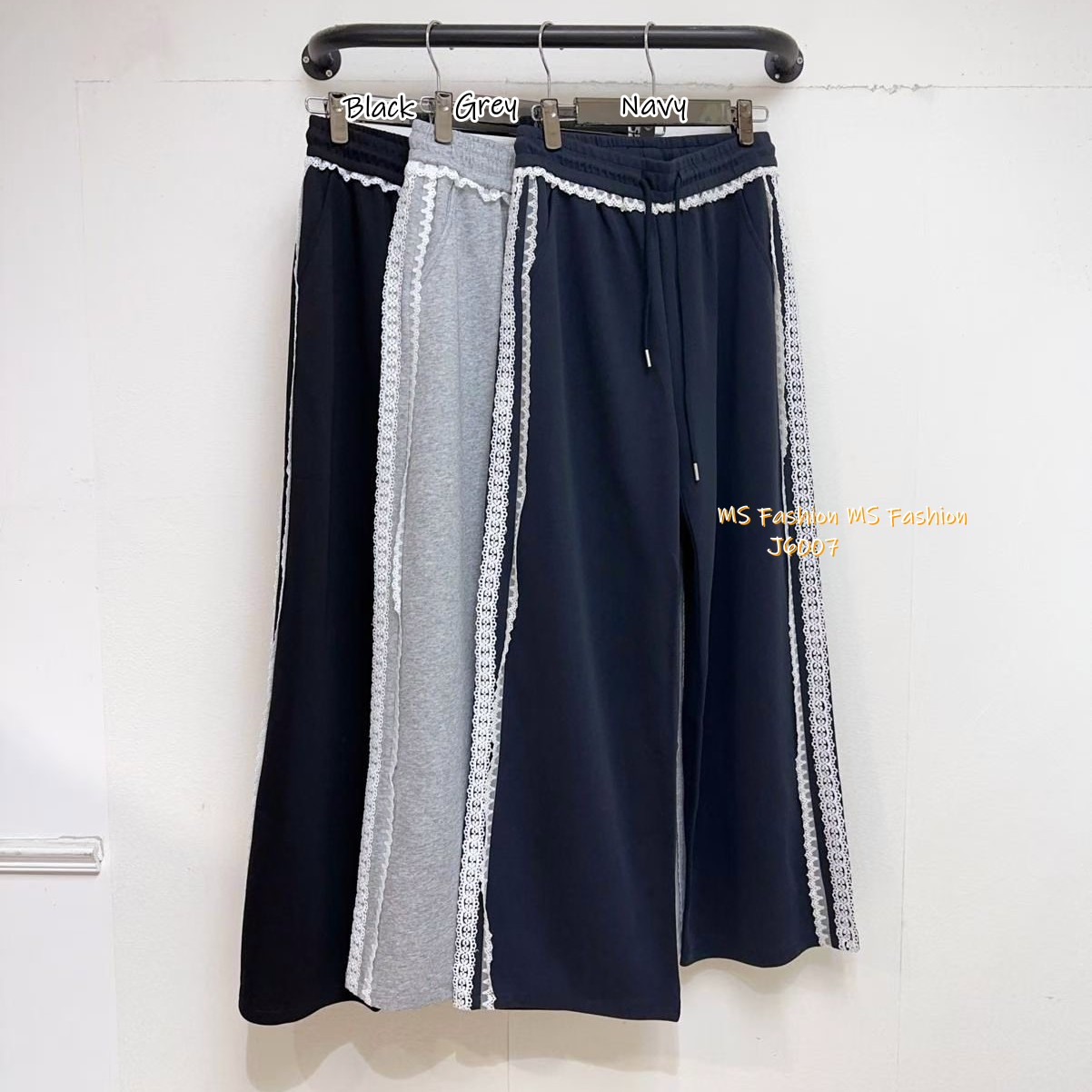 J6007 韓國🇰🇷lace邊休閒褲