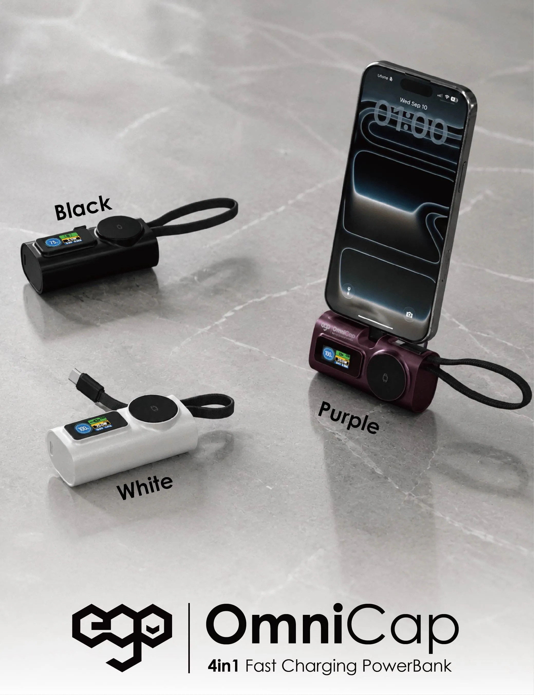 EGO OmniCap @5000mAh 4in1 外置電 [3色選擇]