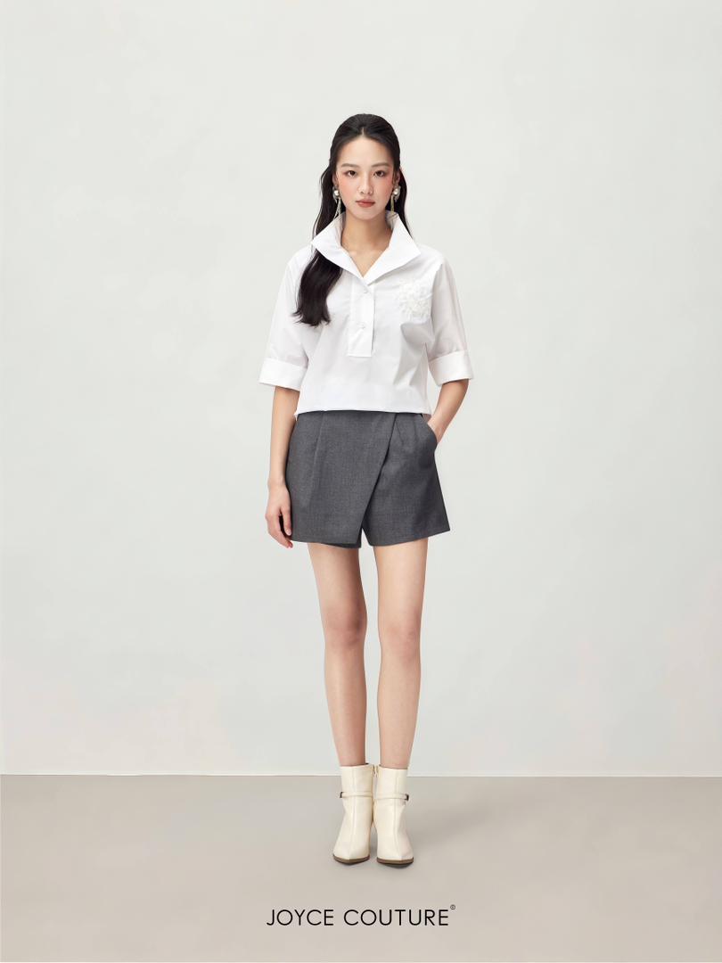 花卉图案衬衫上衣 T0775