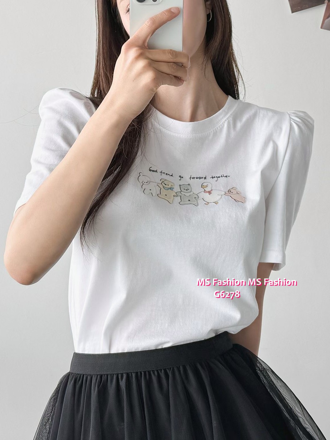 G6278 韓國🇰🇷可愛動物公主膊top