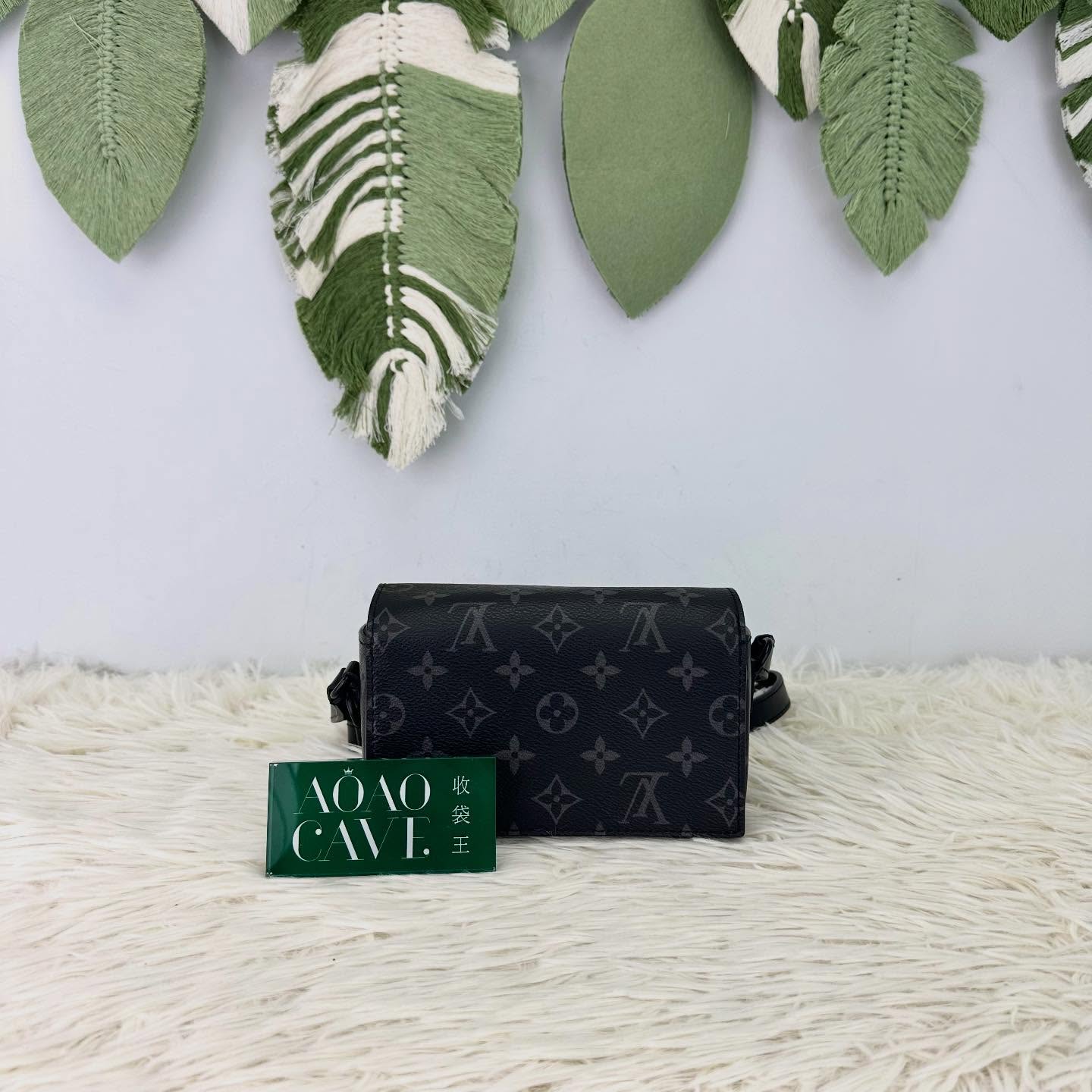 LV 🤍PRE OWNED 黑色老花 Steamer 晶片款 2023年全套有單🖤 