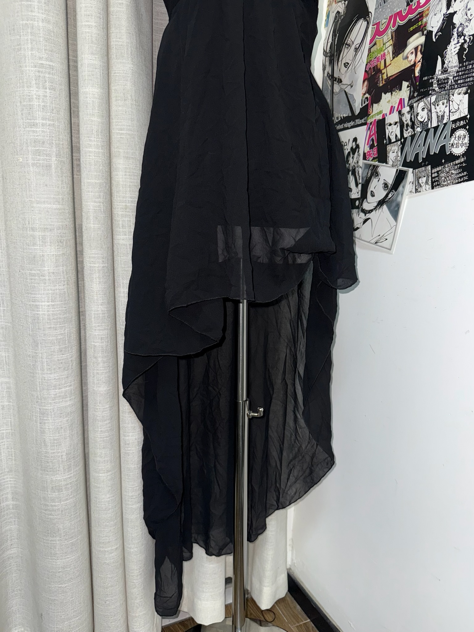 Halter Cross Neck High-Low Dress