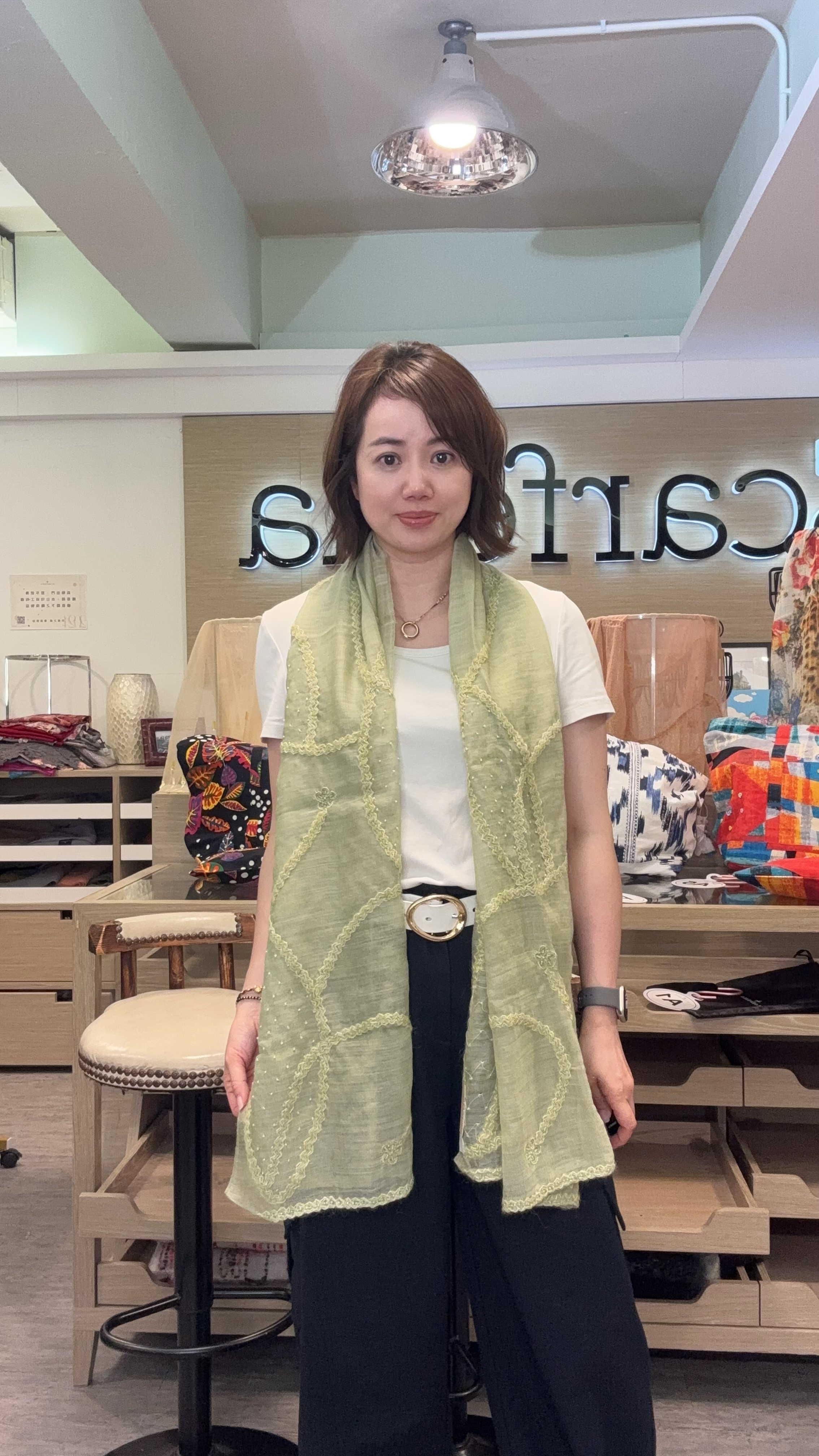 [訂購] A14 印度手工刺繡 Scarf 