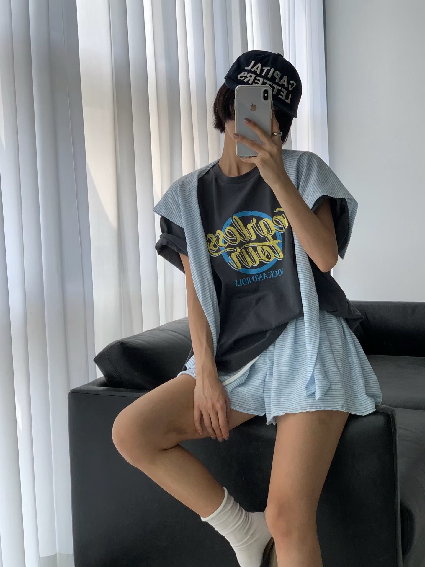 🇰🇷東大門女裝 | stripe shorts