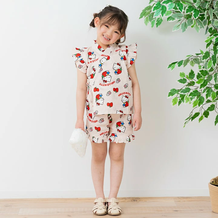 🆕【⭐訂購⭐】🇯🇵日本直送 🌀#Sanrio 摺邊甚平套裝🌀 [PLEA-0036] [260602]