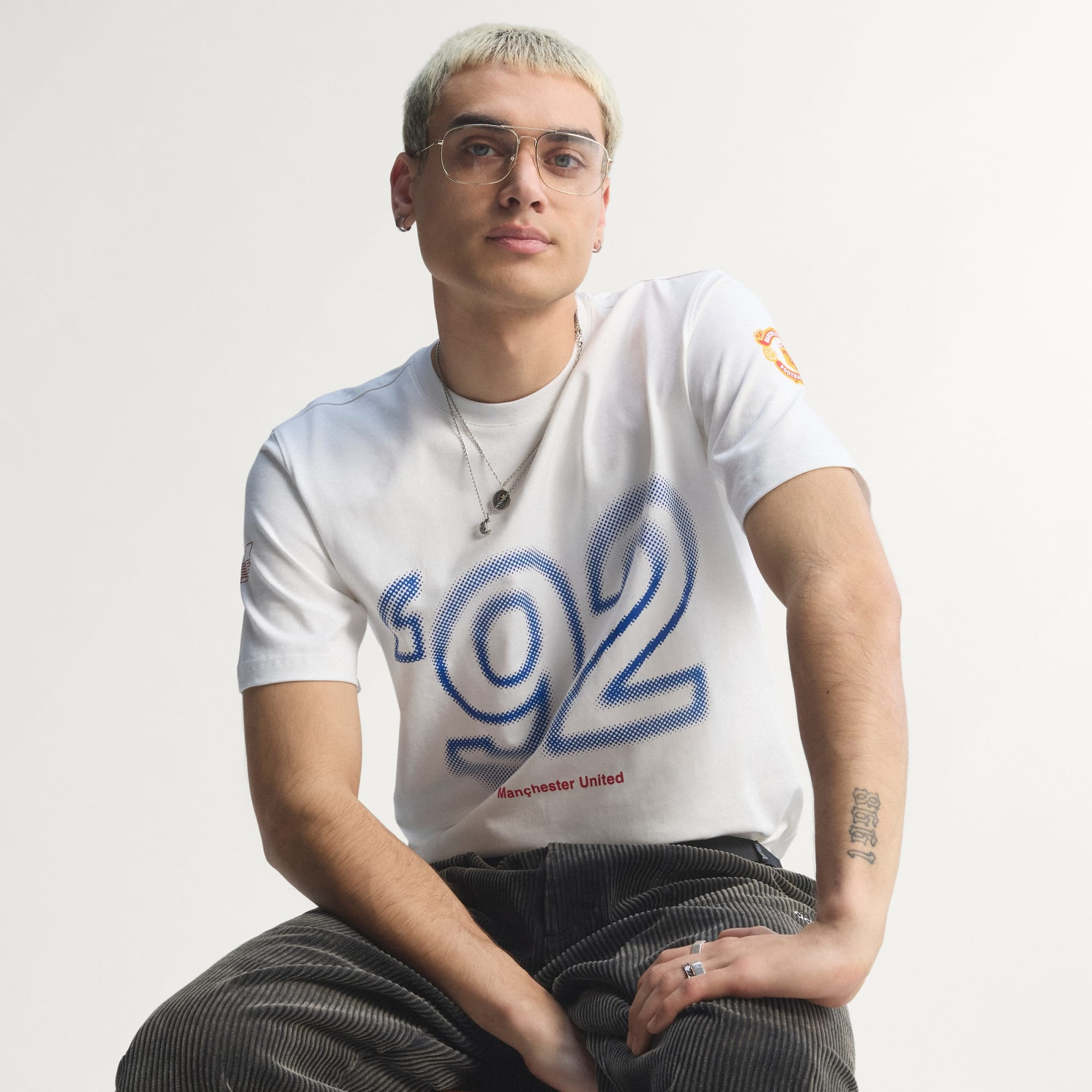 經典休閒美學  ⚽ Adidas Originals Manchester United 曼聯 1991/92 短袖T-Shirt JM5499